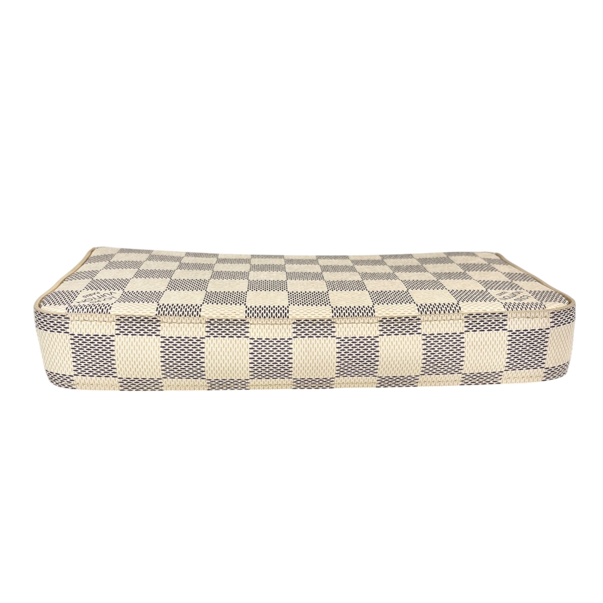LOUIS VUITTON/Clutch Bag/Plaid/Leather/MLT/Damiez Azur Pochette Felicie view 3