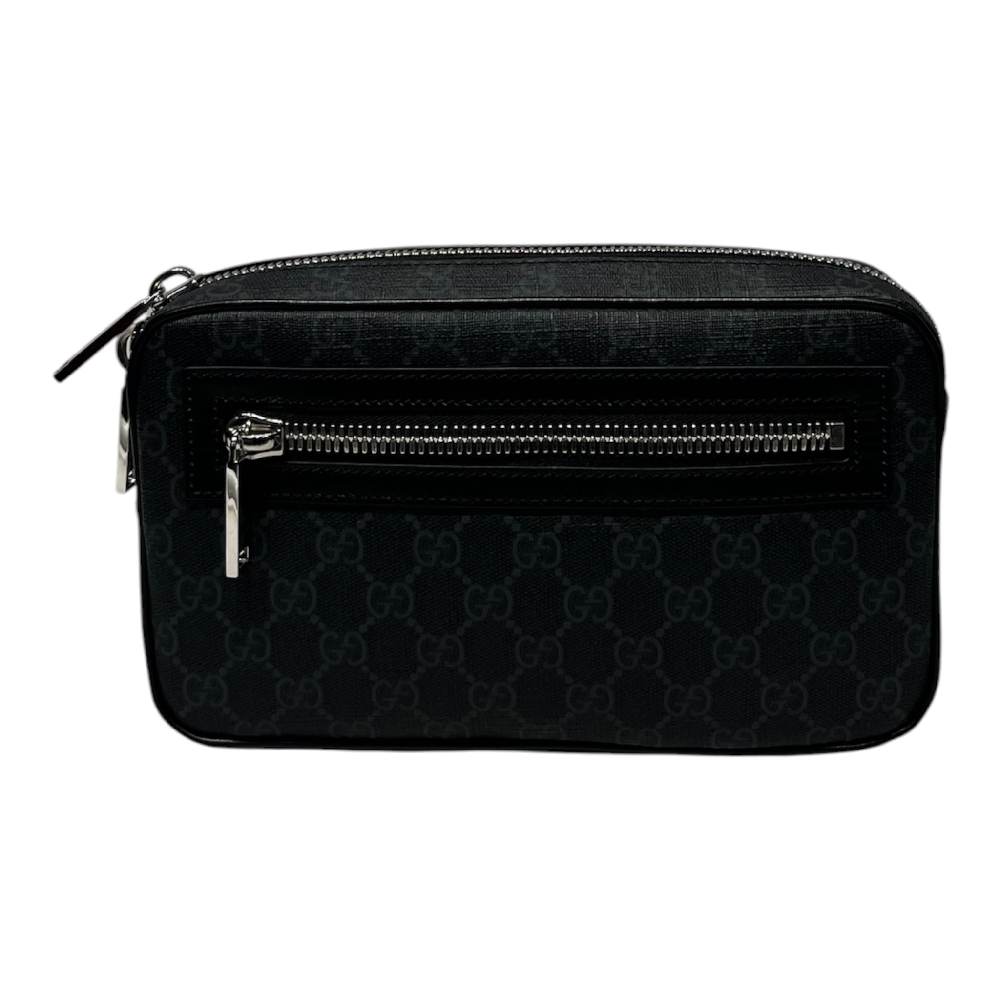 GUCCI/Fanny Pack/Monogram/Cotton/BLK/BELT BAG 792094 520981 view 1