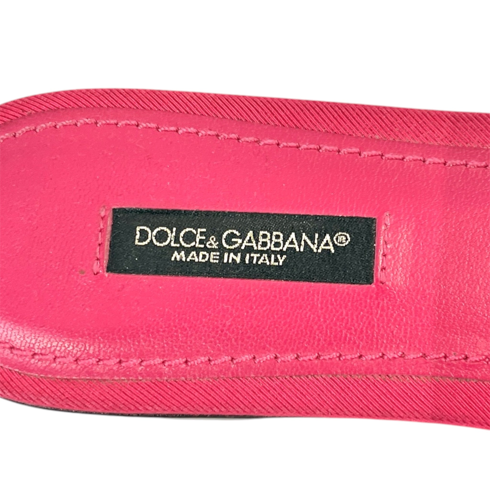 DOLCE&GABBANA/Flat Shoes/EU 37/PNK/Open-Toe/CIABATTA RETINA view 3