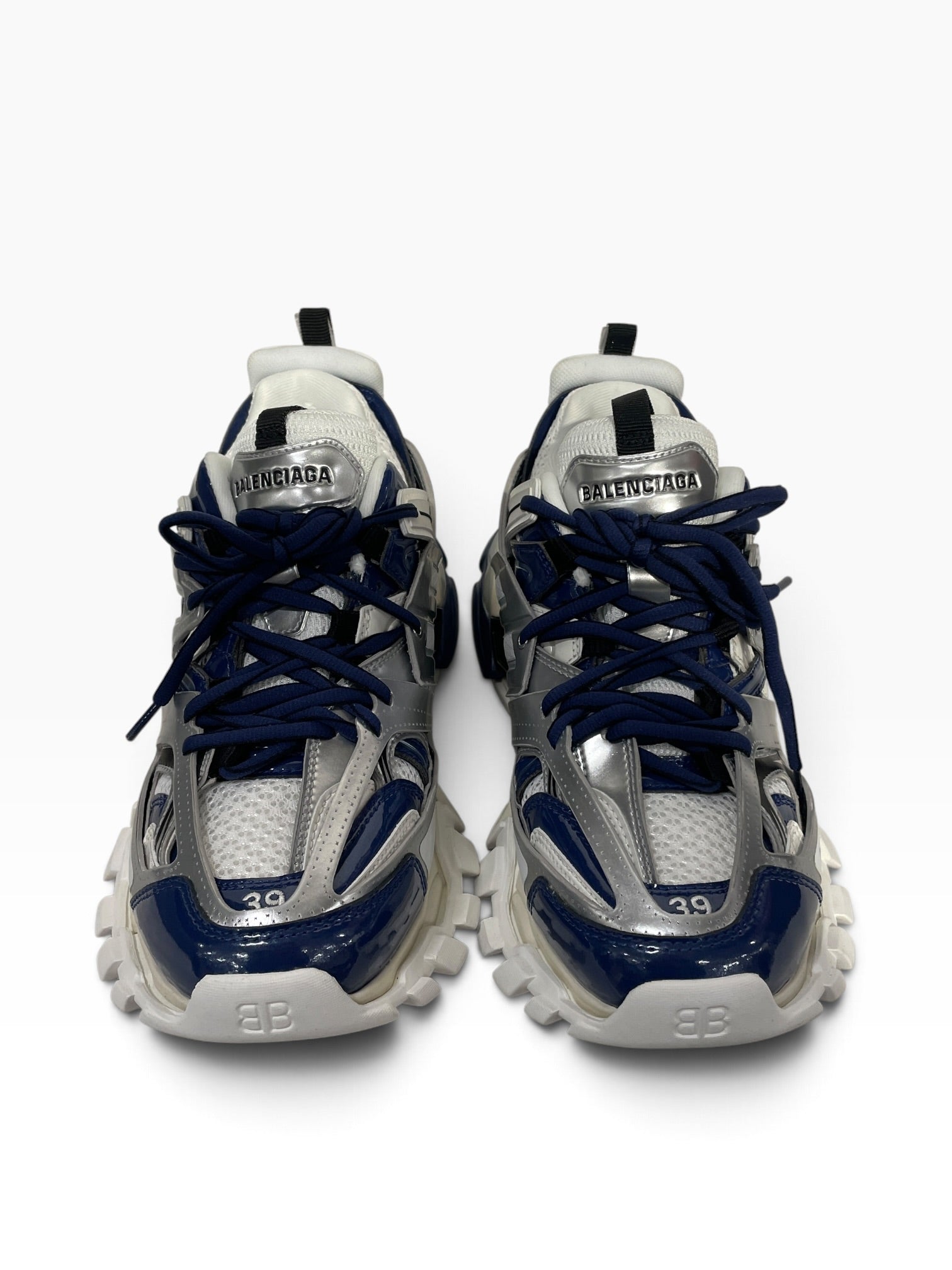 BALENCIAGA/Low-Sneakers/US 6/Polyester/BLU/LED TRACK SNEAKER view 3