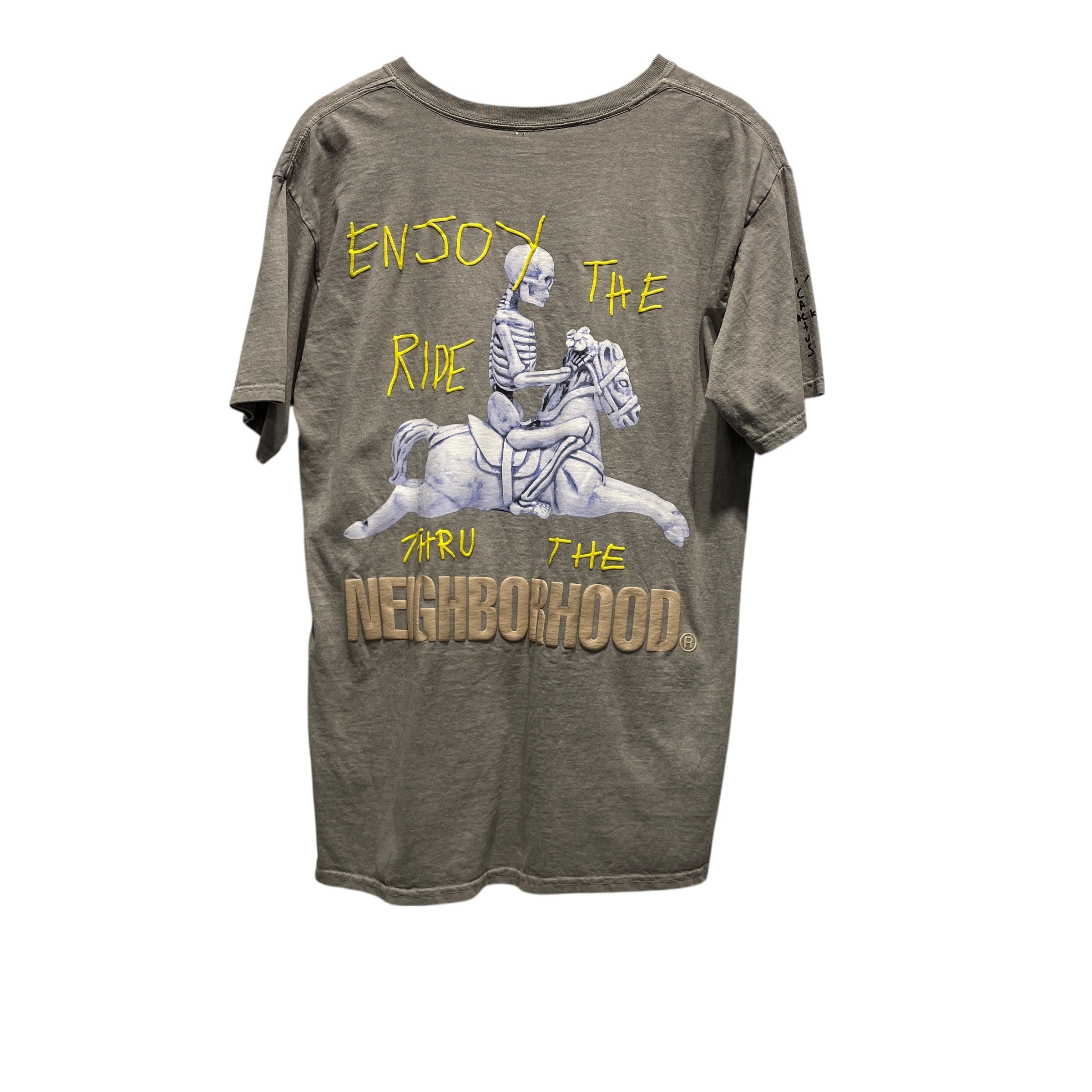 NEIGHBORHOOD/CACTUS JACK/T-Shirt/L/Cotton/GRY/All Over Print/ view 2