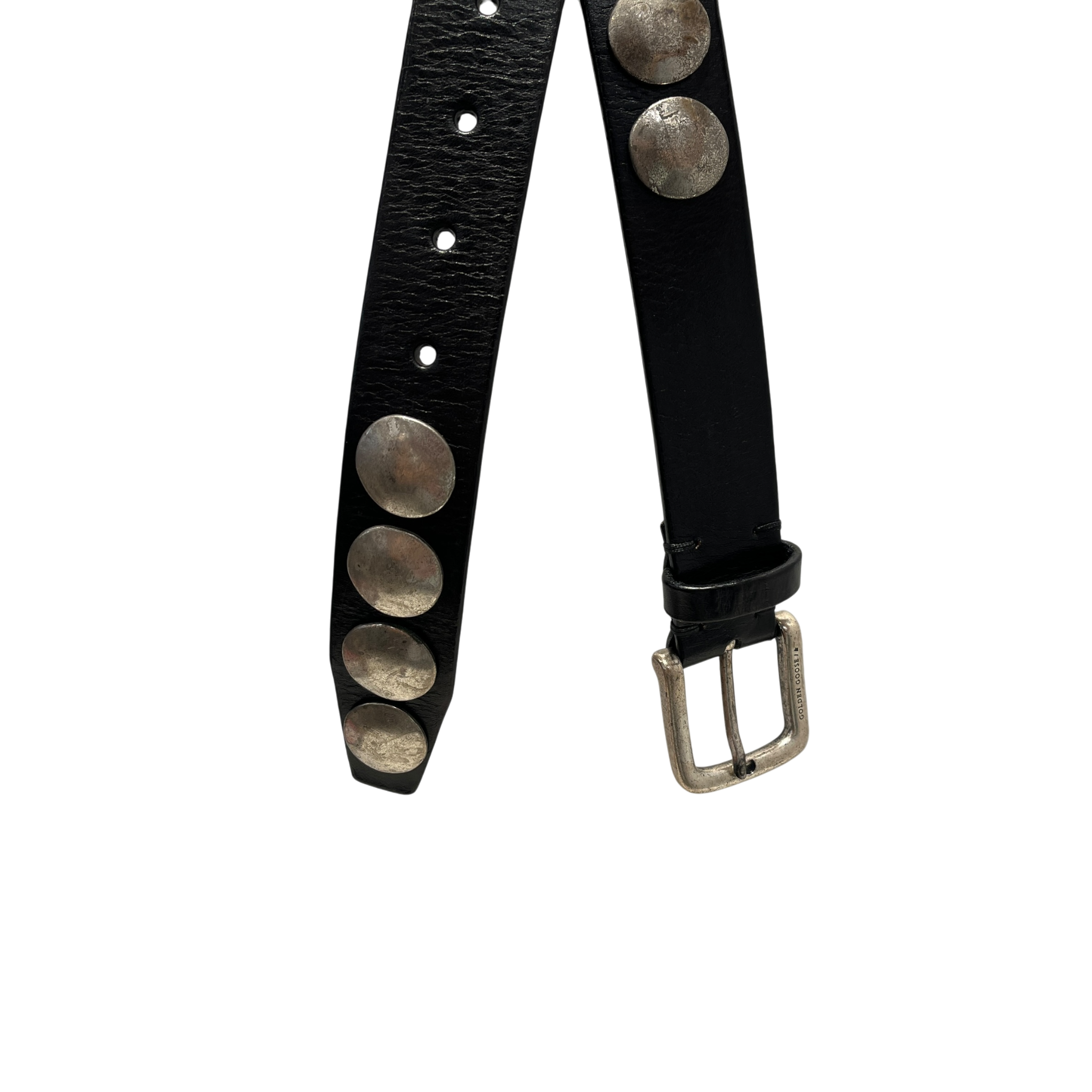 GOLDEN GOOSE/Belt/Leather/BLK/M's/studded view 2