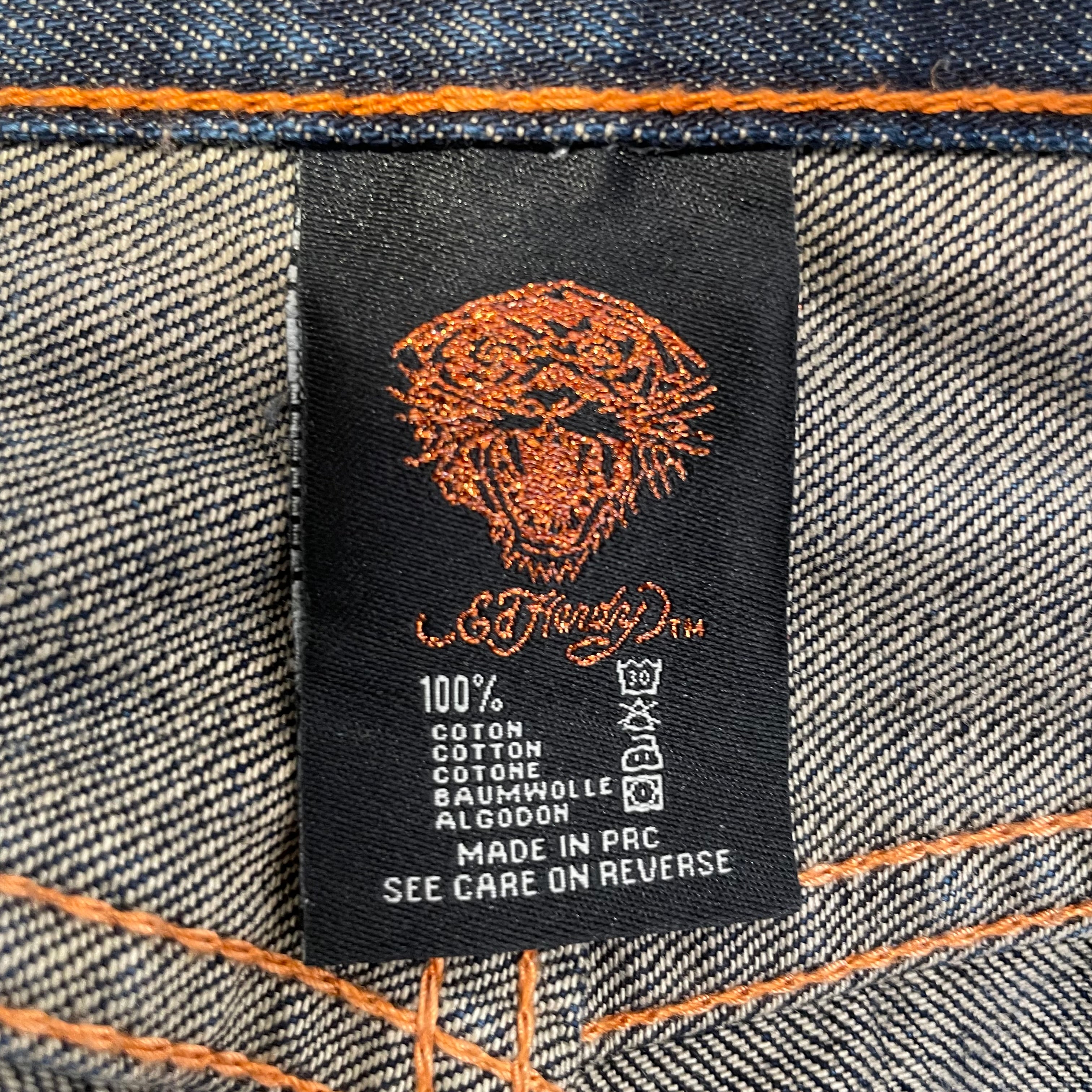 Ed Hardy/Straight Pants/40/Denim/NVY/Graphic/"LOVE KILLS SLOWLY" view 5