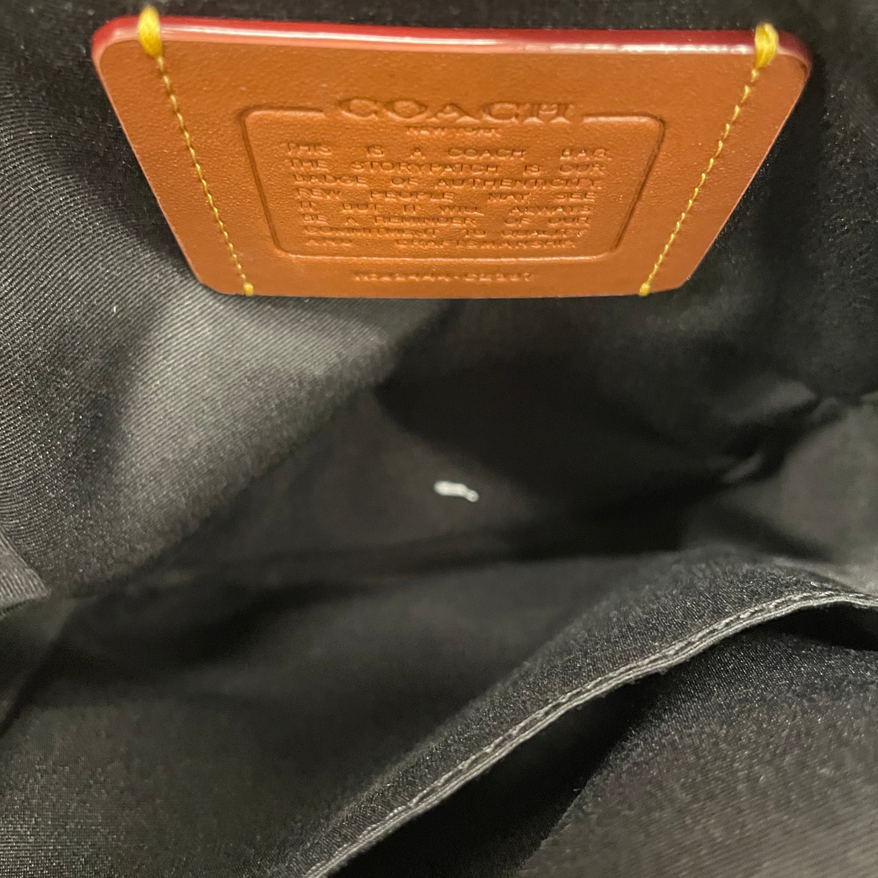 COACH/Cross Body Bag/Monogram/Leather/BLK/SIDE BAG view 4