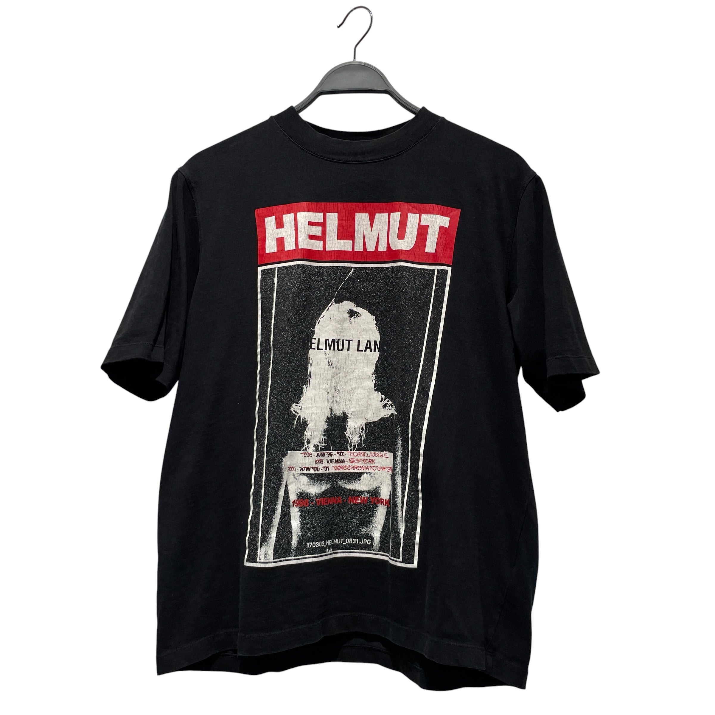 Helmut Lang/T-Shirt/M/Cotton/BLK/1998 VIENNA NEW YORK view 1