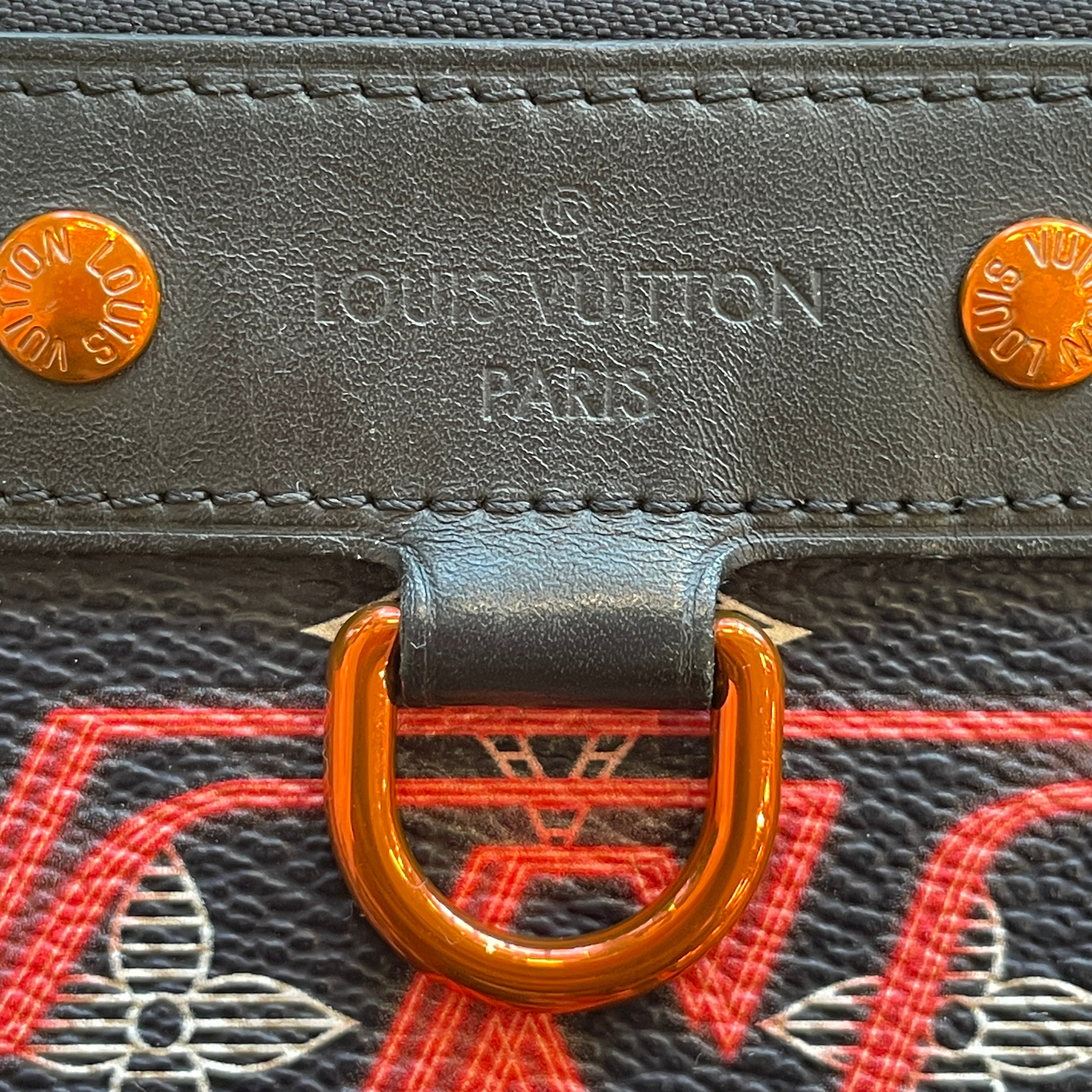 LOUIS VUITTON/Wallet/Monogram/Leather/BLK/UPSIDEDOWN RED LOGO view 5