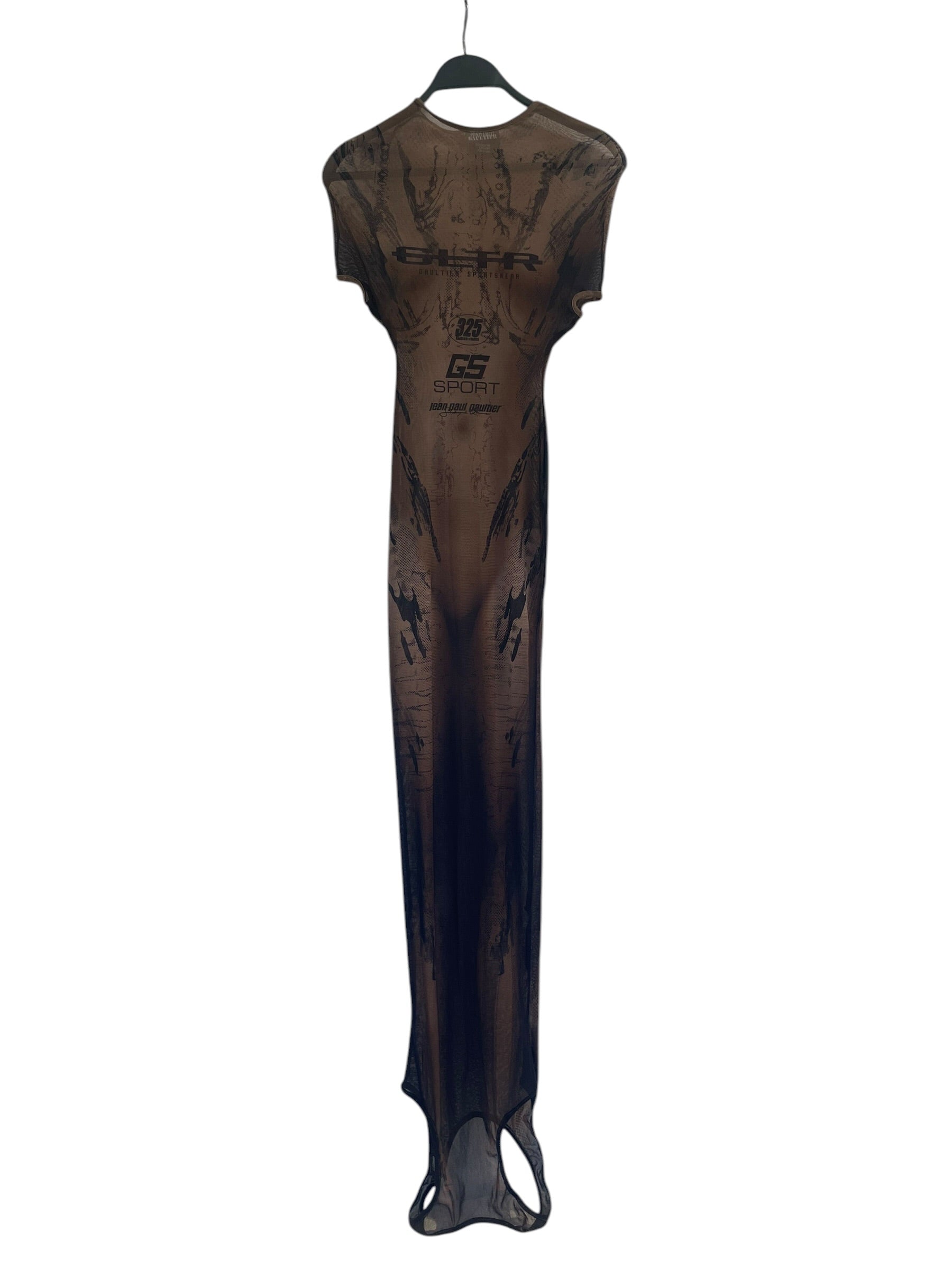 Jean Paul Gaultier/SL Dress/XXS/All Over Print/Polyester/BRW/G5 SPORT view 1