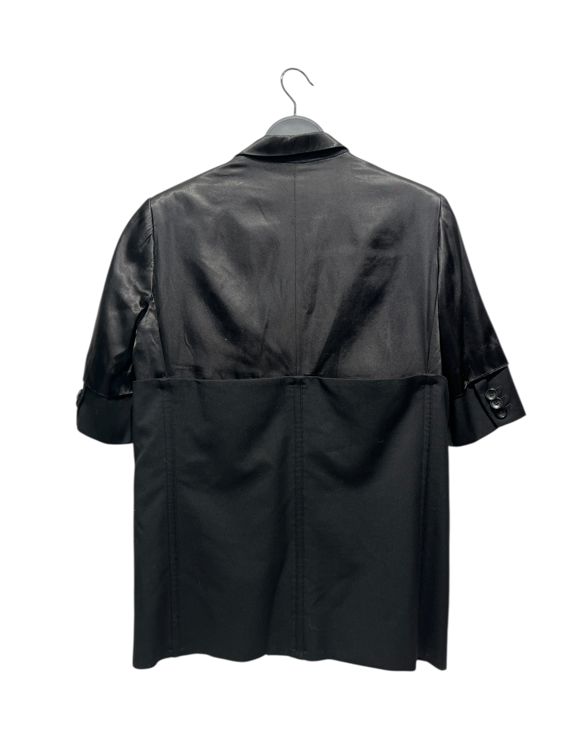 HOOD BY AIR./SS Shirt/XS/Polyester/BLK/DOUBLE DECONSTRUCTED RUNWAY view 2