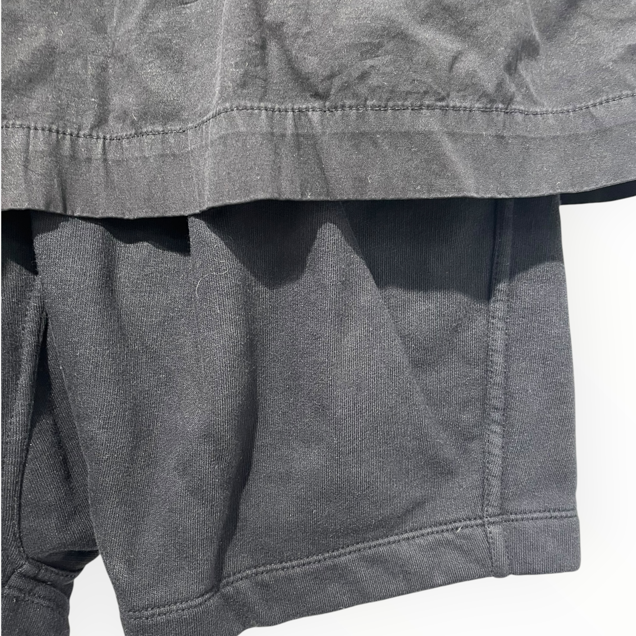 Rick Owens/Shorts/S/Cotton/BLK/KILTED POD SHORTS view 3