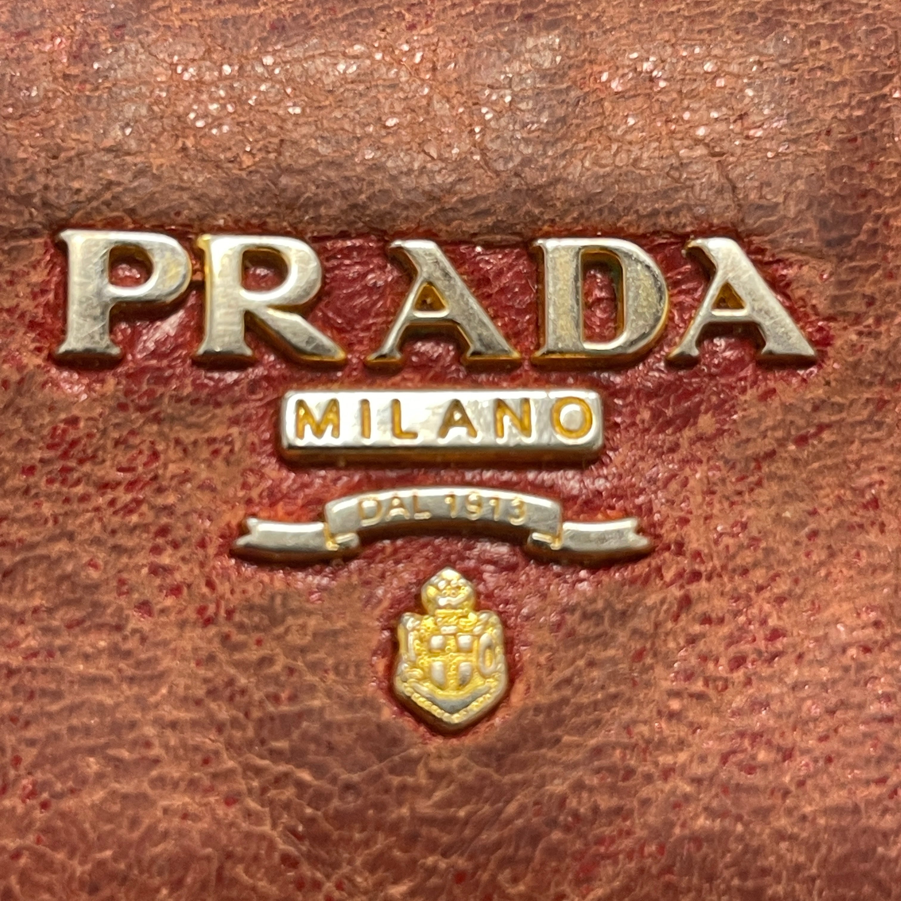 PRADA/Wallet/Faux Leather/RED/ view 5
