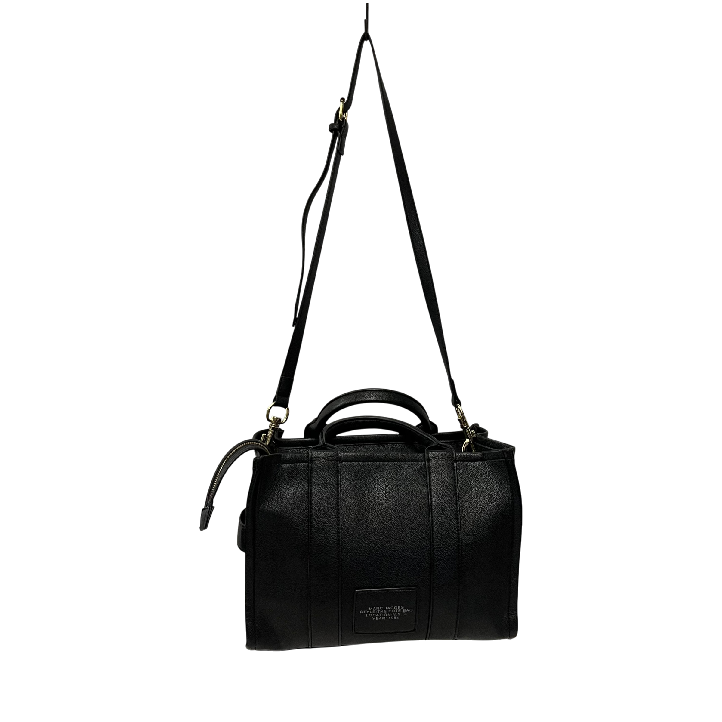 MARC JACOBS/Hand Bag/Leather/BLK/leather the tote bag medium view 2