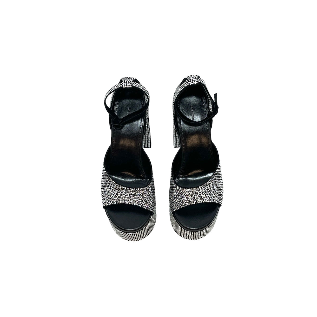 BALENCIAGA/Heels/EU 39/SLV/CAMDN SANDAL CRYSTAL view 3