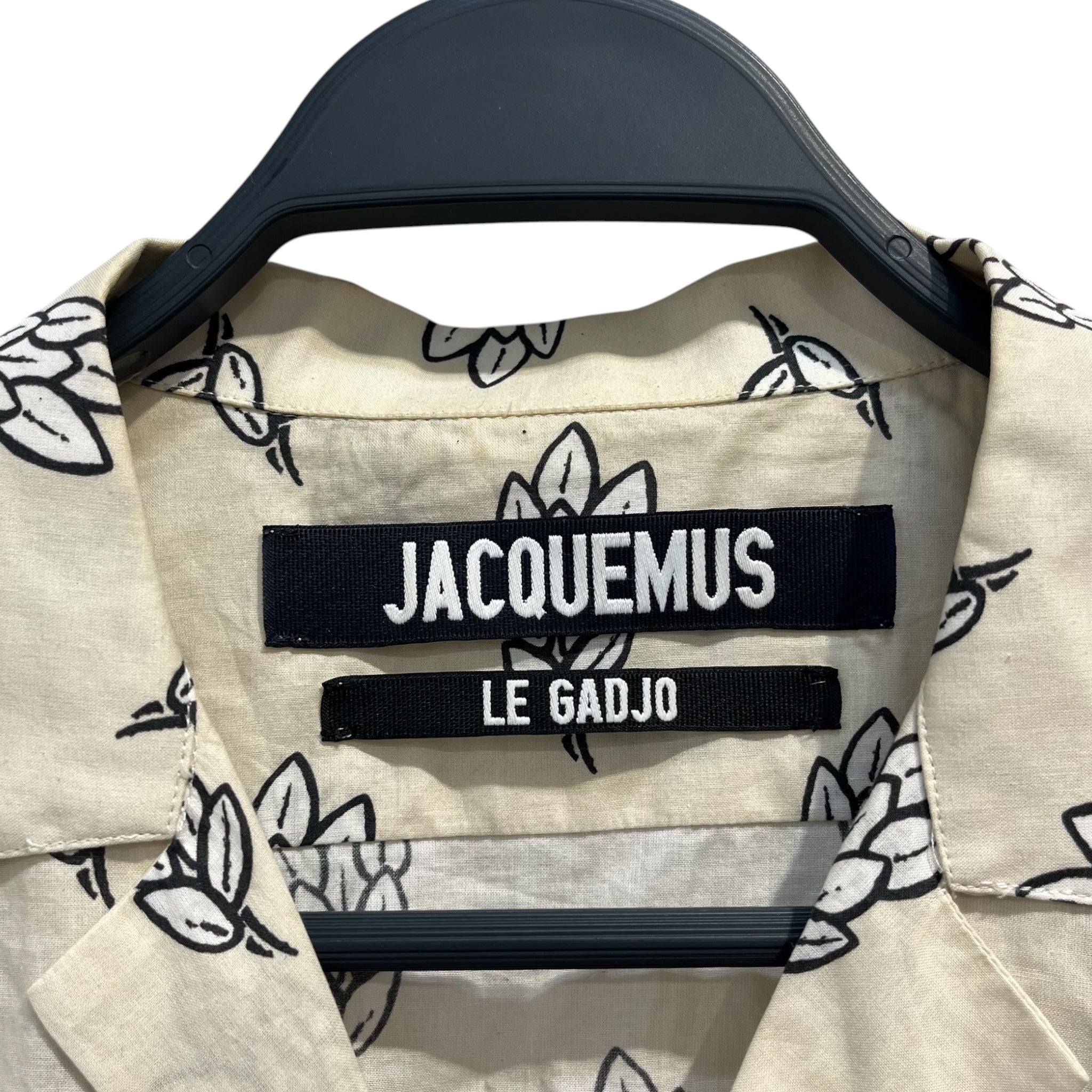 JACQUEMUS/SS Shirt/48/Cotton/BEG/All Over Print/LE GADJO SS BUTTON UP view 3