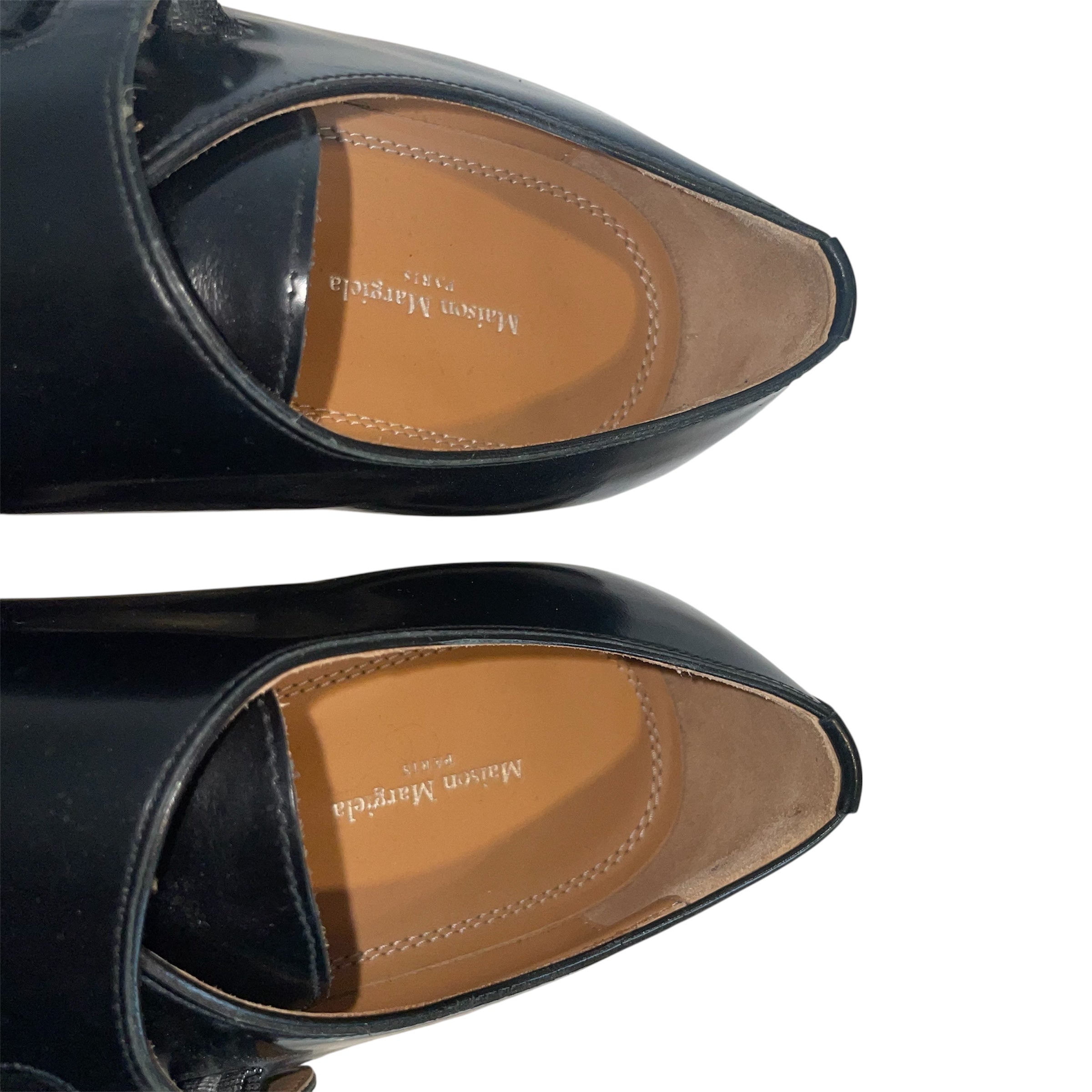 Maison Margiela/Loafers/EU 41/Leather/BLK/DOUBLE BUCKLE view 3