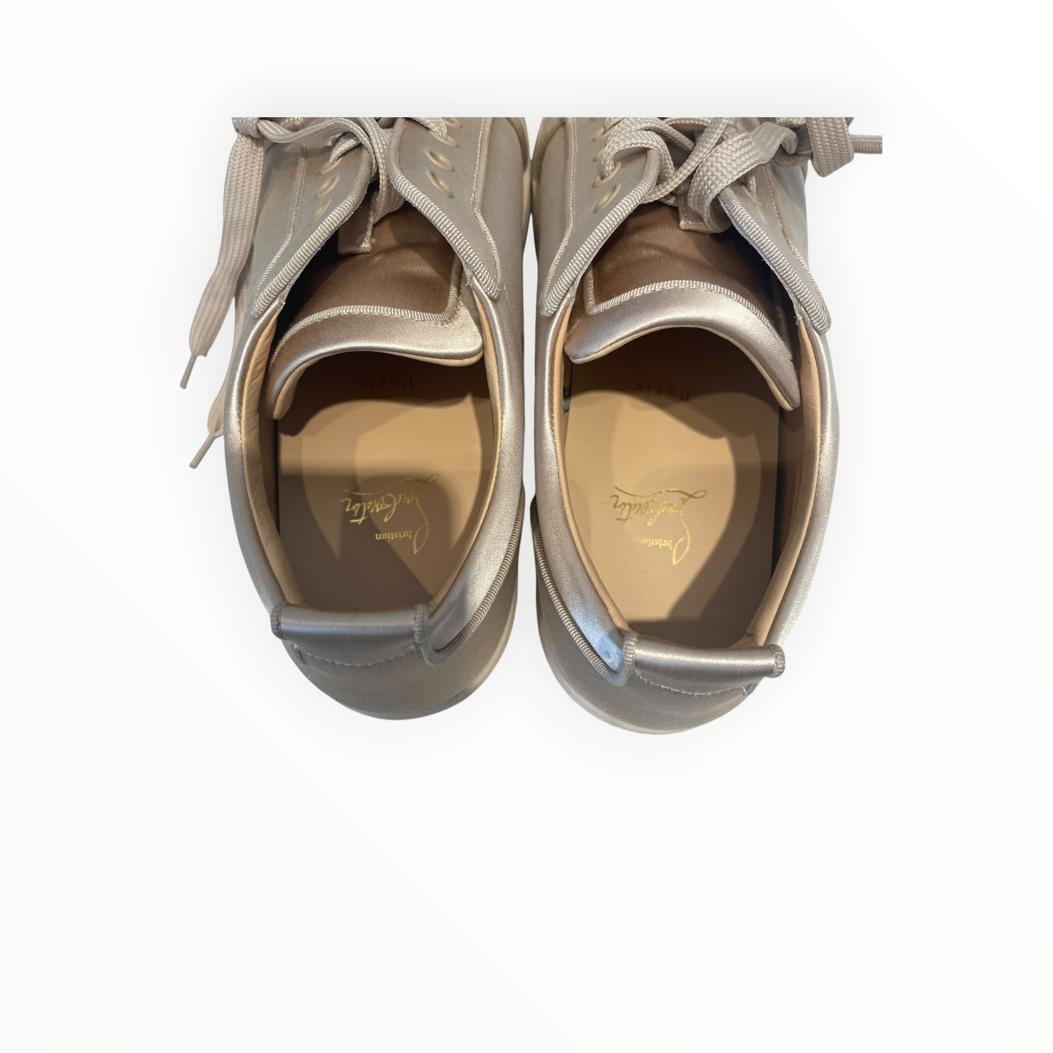 Christian Louboutin/Low-Sneakers/US 11/GLD/SATIN SNEAKERS view 5