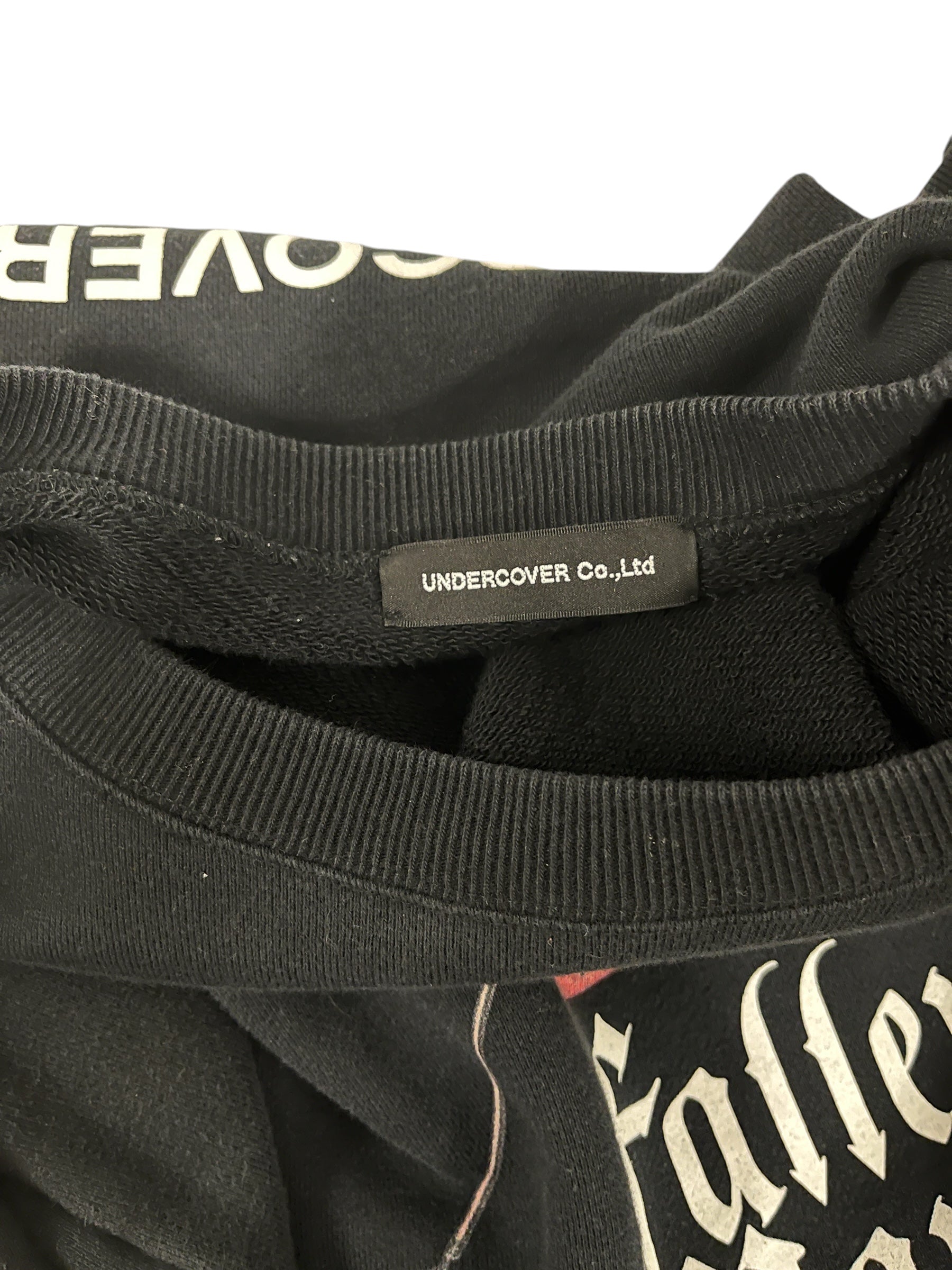 UNDERCOVER/Sweatshirt/L/Graphic/Cotton/BLK/Pullover/FALLEN MAN AW21 CREWNECK view 5