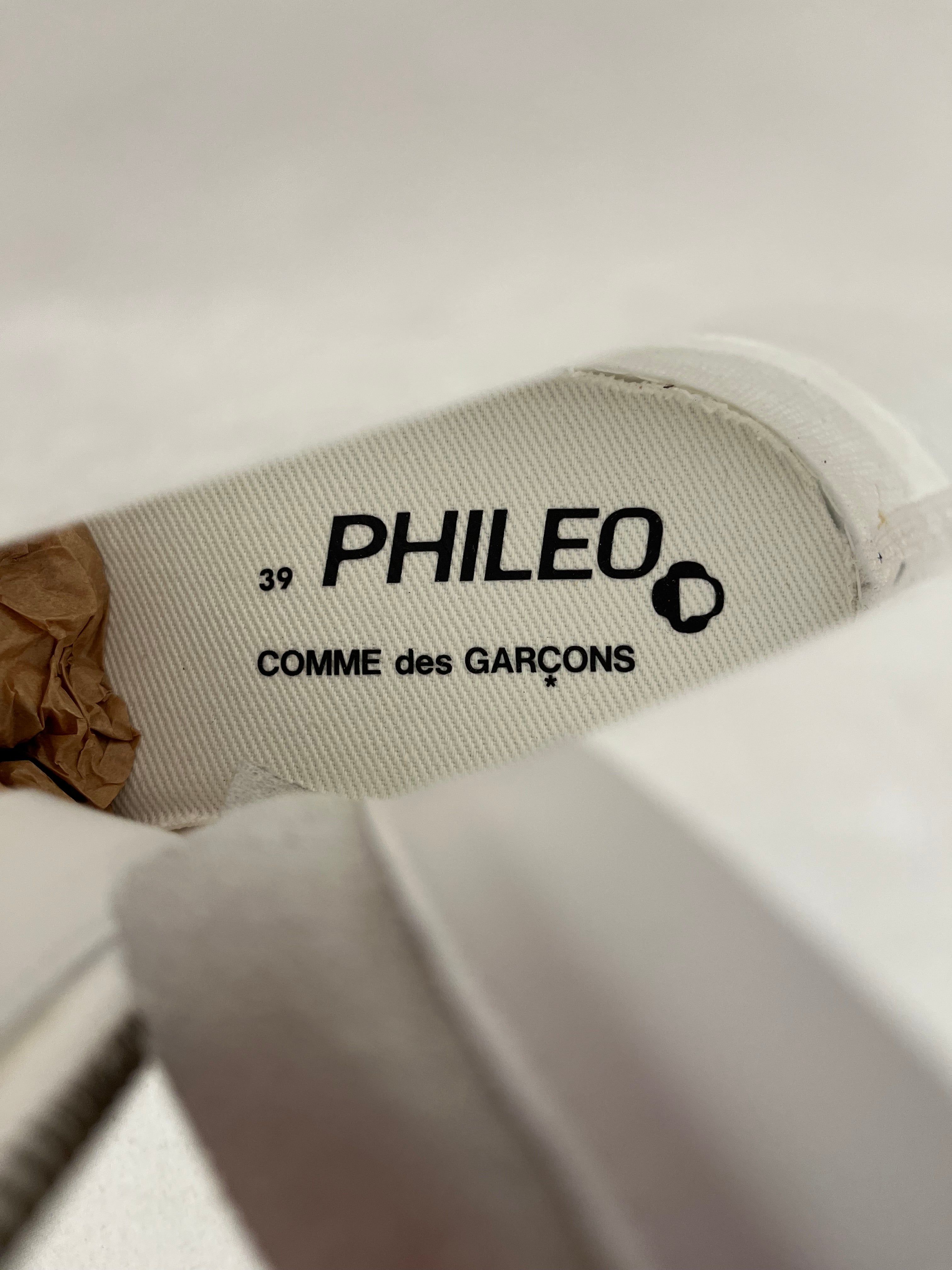 PHILEO/COMME des GARCONS/Boots/EU 39/WHT/Side Zip/METAL RIVET HOLE PLASTIC view 3