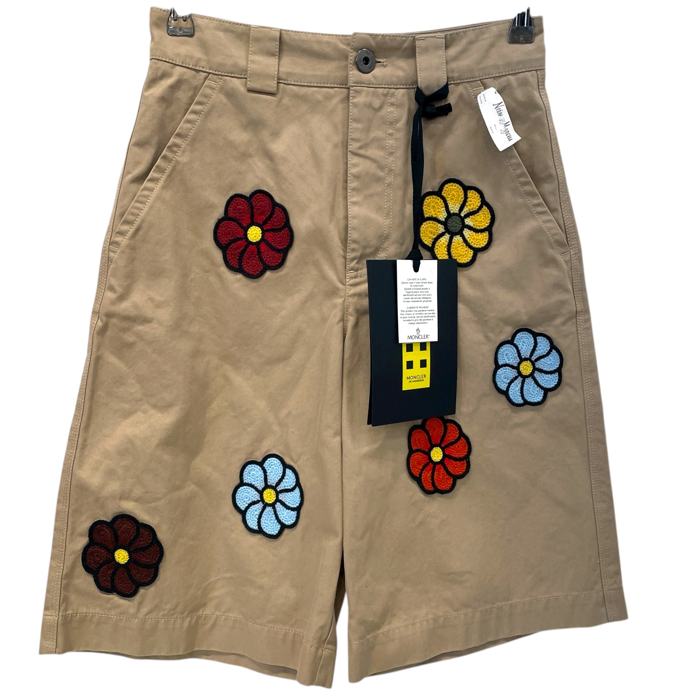 MONCLER/JW ANDERSON(J.W.ANDERSON)/Shorts/38/Cotton/CRM/Floral Pattern/BERMUDA view 1
