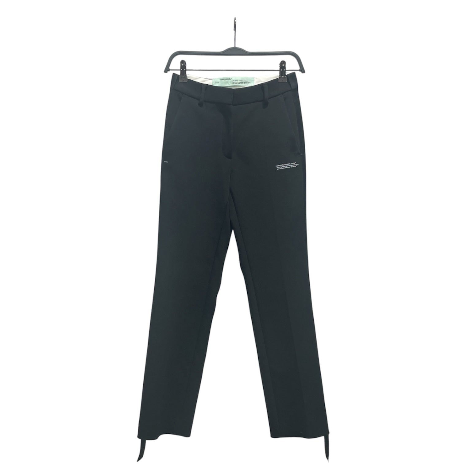 OFF-WHITE/Straight Pants/S/Nylon/BLK/Chino/OWCA07E18A69051 Logo pockets view 1