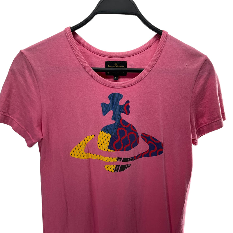 Vivienne Westwood/T-Shirt/S/Graphic/Cotton/PNK/ORB
