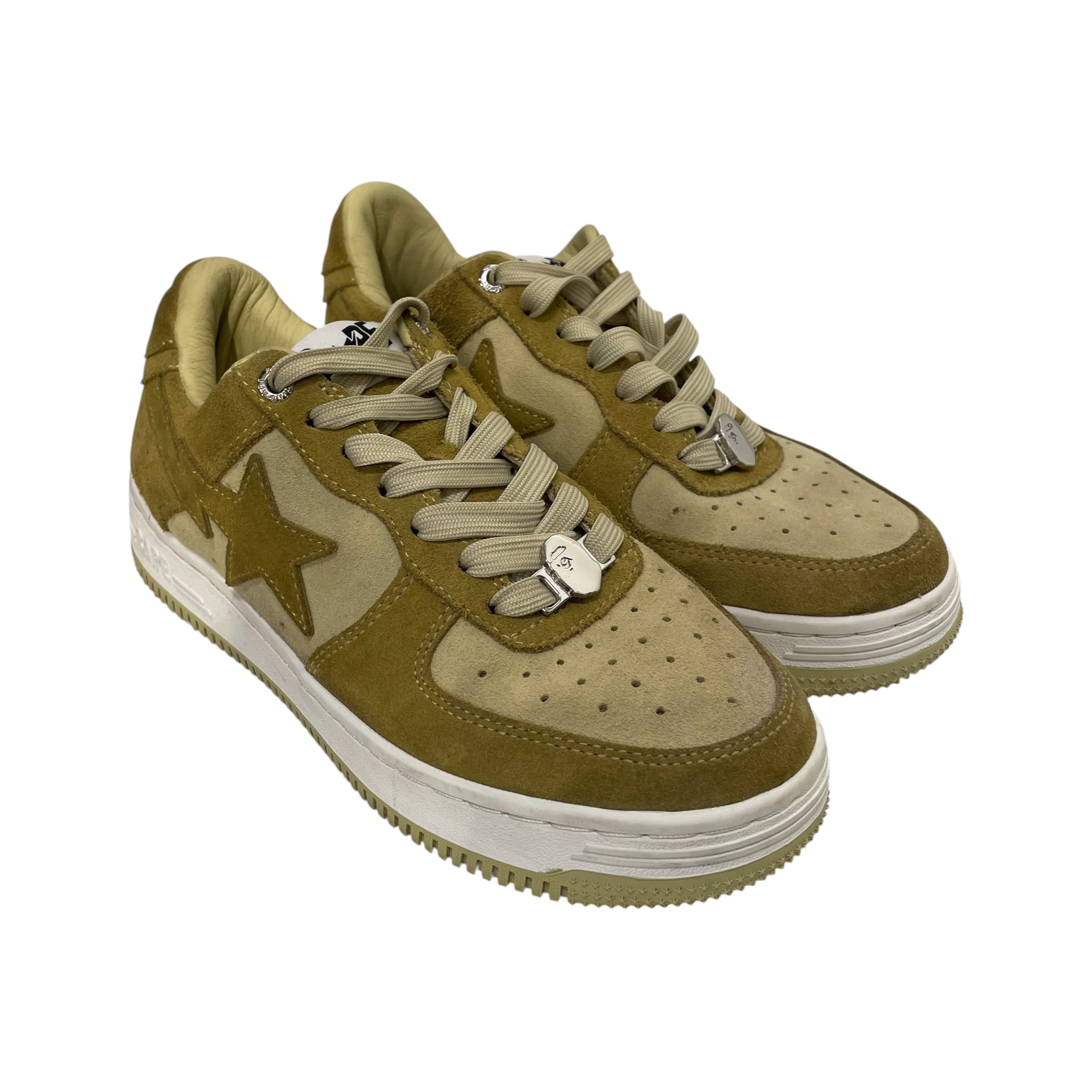 BAPE STA!/Low-Sneakers/US 6/GRN/GREEN SUEDE view 1