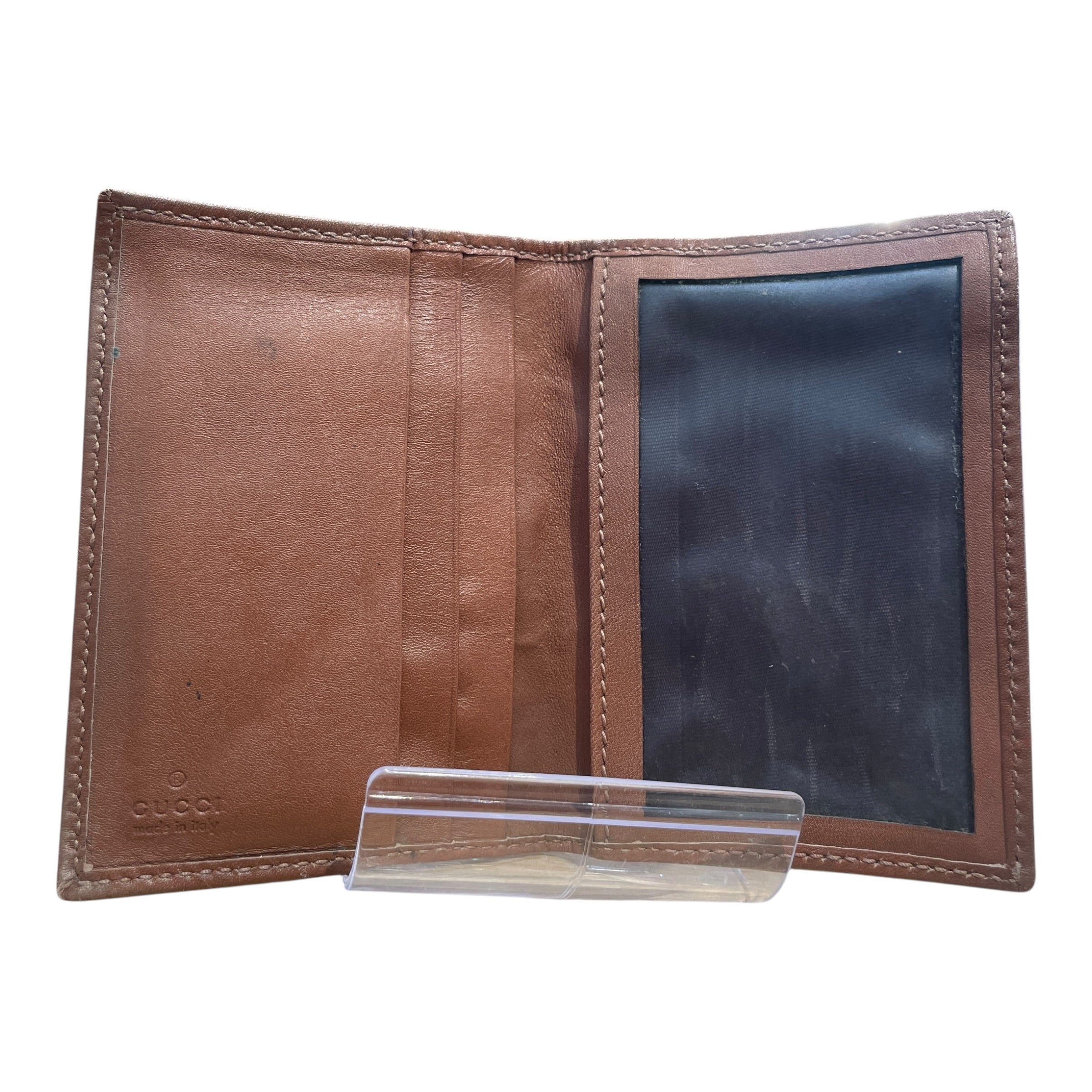 GUCCI/Bifold Wallet/Monogram/Leather/BRW/L's/Lovely Heart GG Card Holder view 3