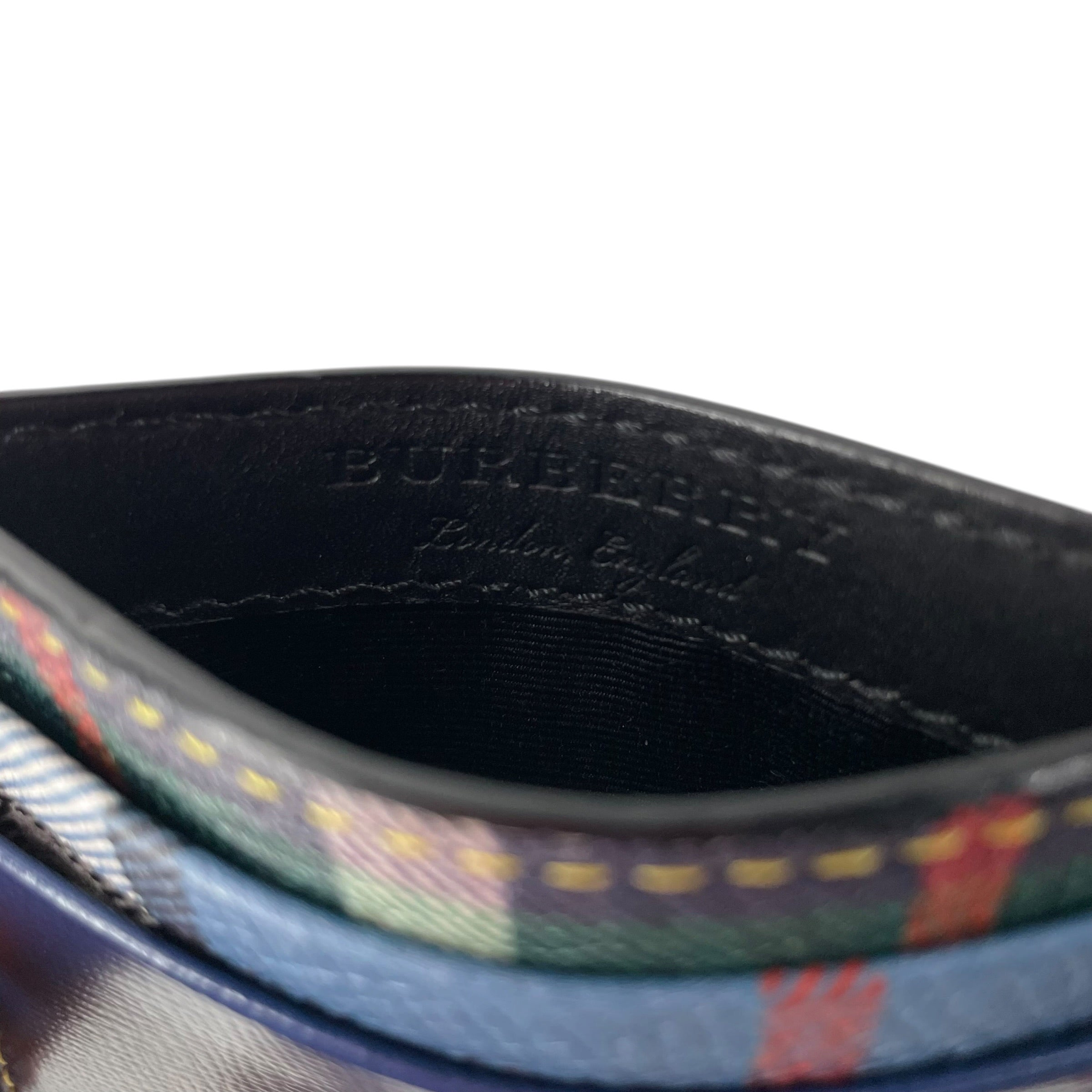 BURBERRY LONDON/Wallet/All Over Print/Leather/BLU/M's/  CREATURE APPLIQUE view 3