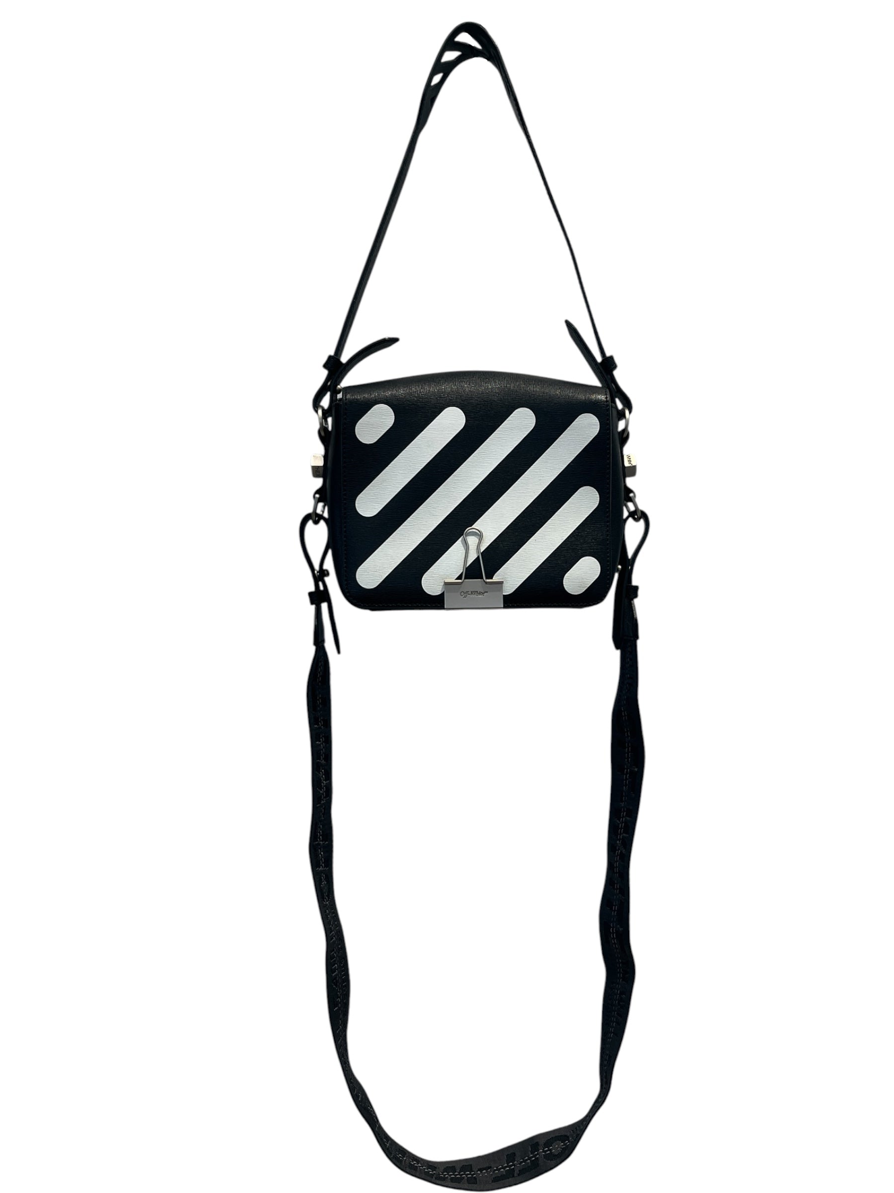 OFF-WHITE/Cross Body Bag/Leather/BLK/ view 3