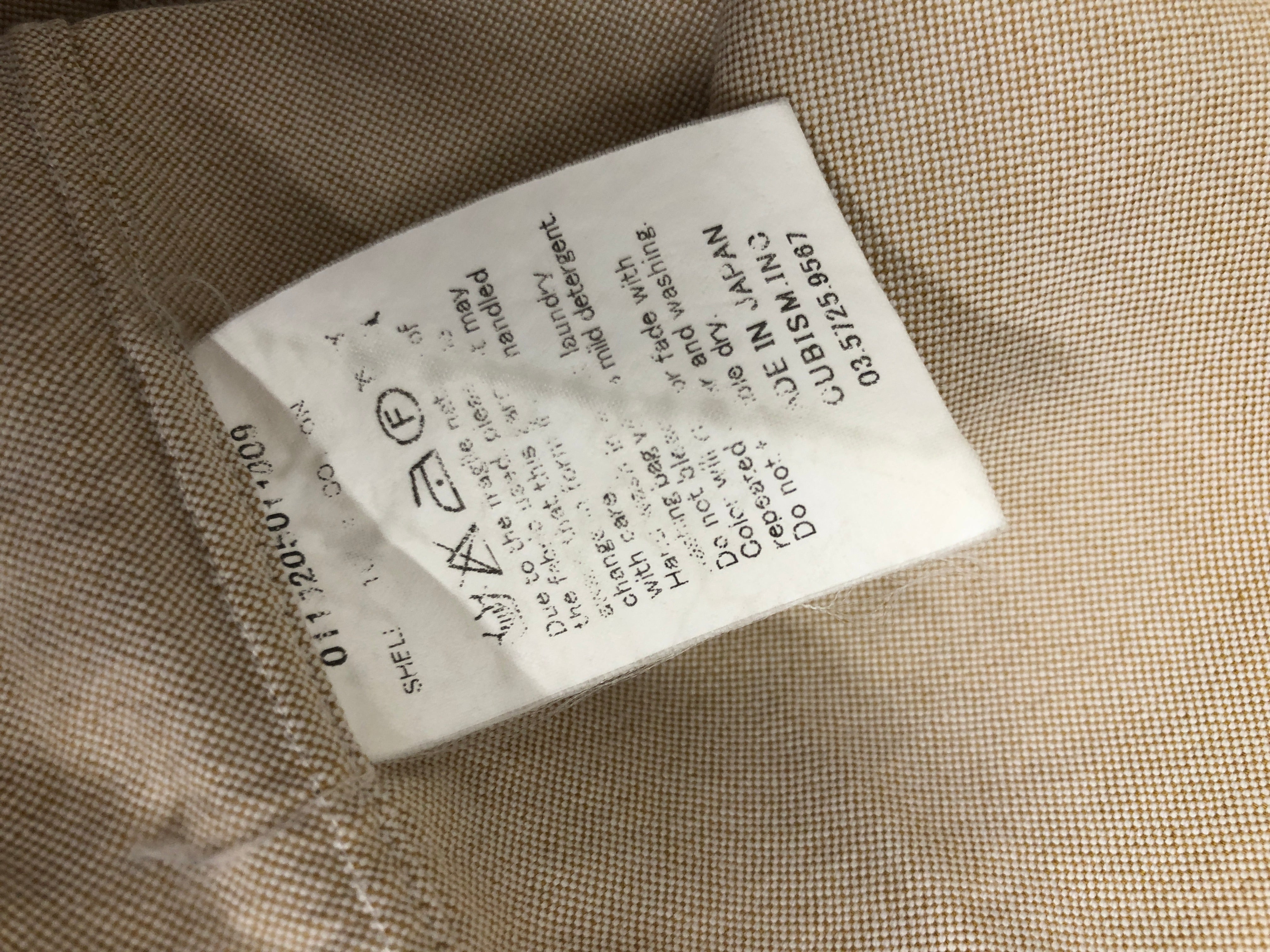 visvim/LS Shirt/1/Cotton/BEG/Blue Zig-Zag Hem view 6