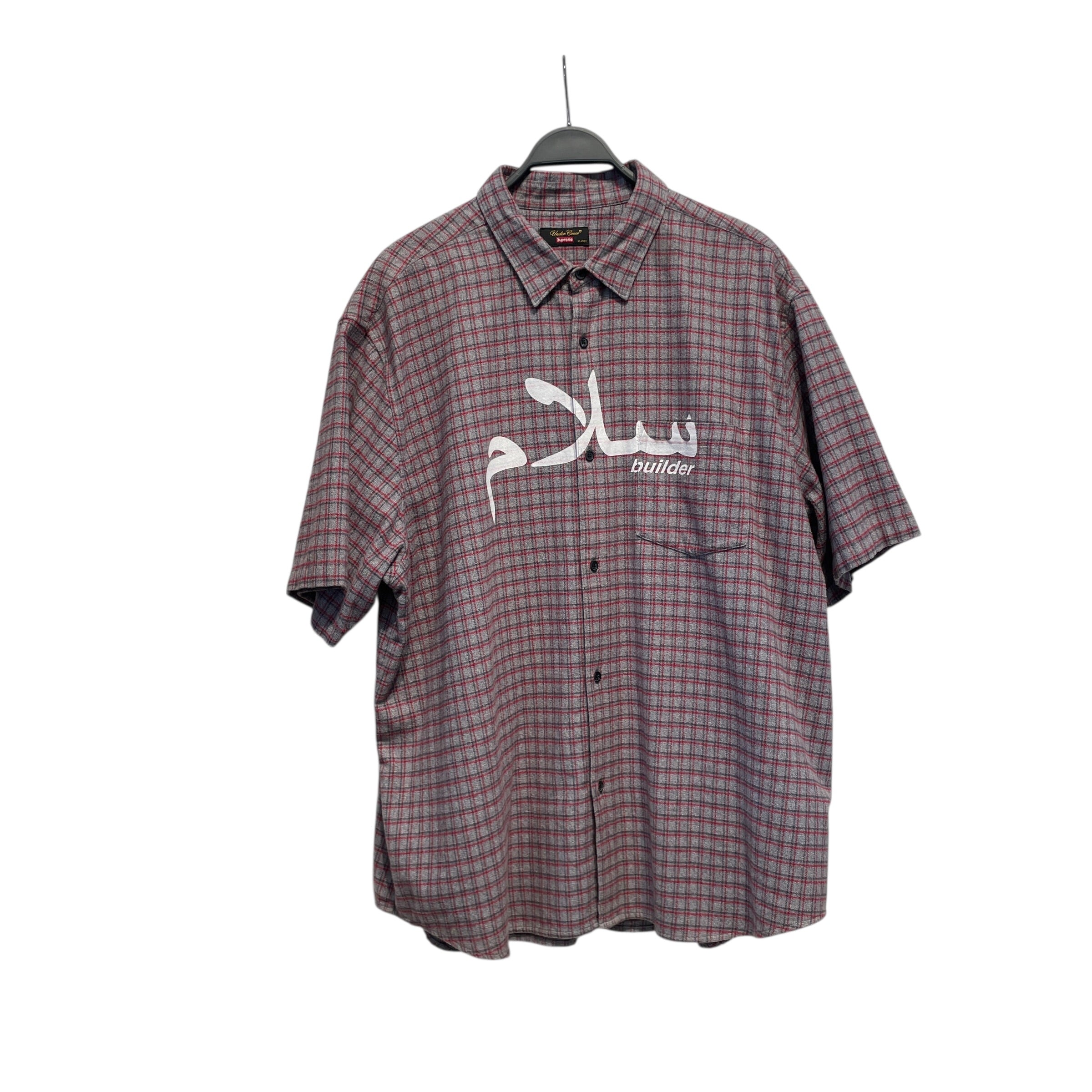 Supreme/UNDERCOVER/SS Shirt/XL/Cotton/GRY/Plaid/RED/ view 1