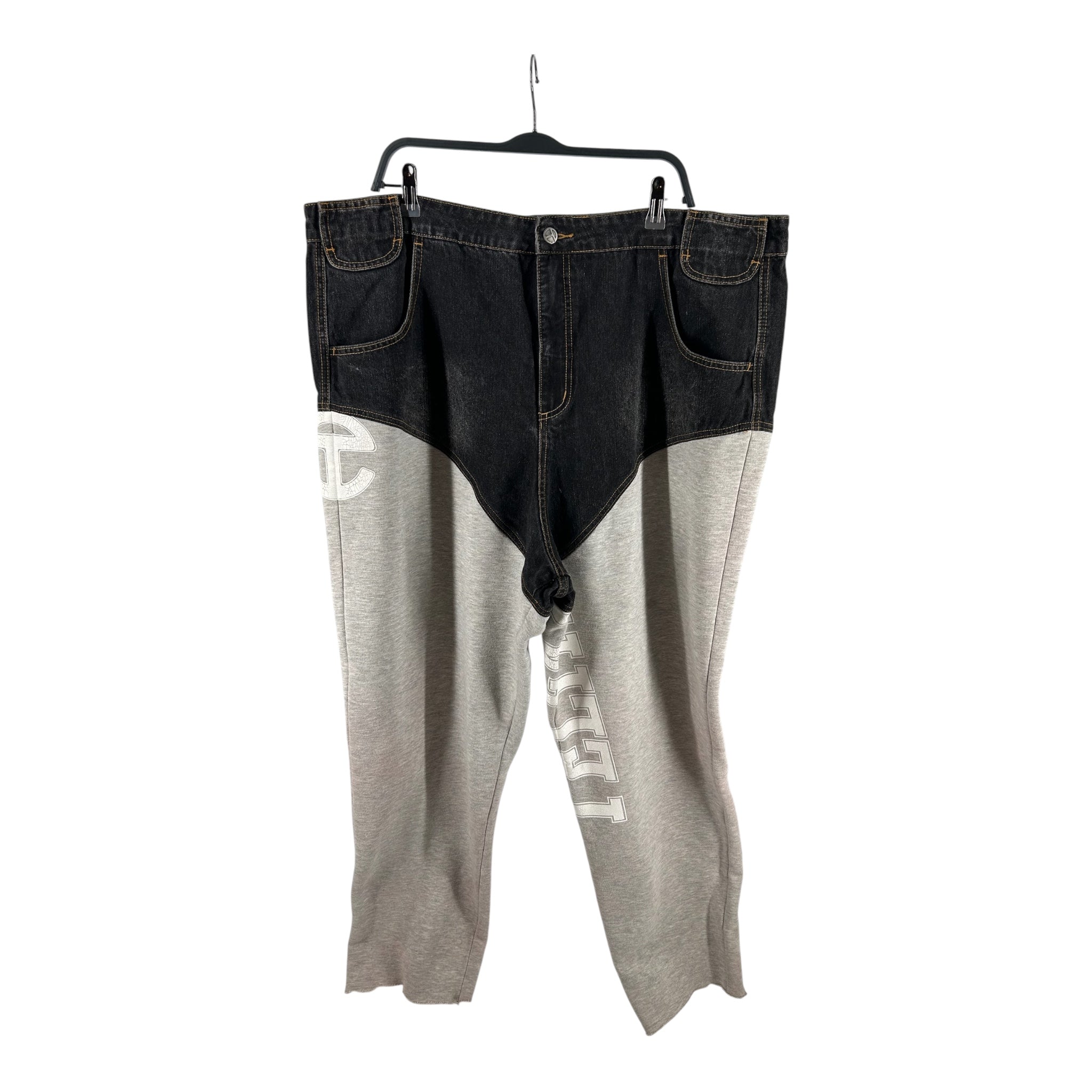 Telfar/Straight Pants/XXL/Cotton/BLK/HALF SWEATS view 1