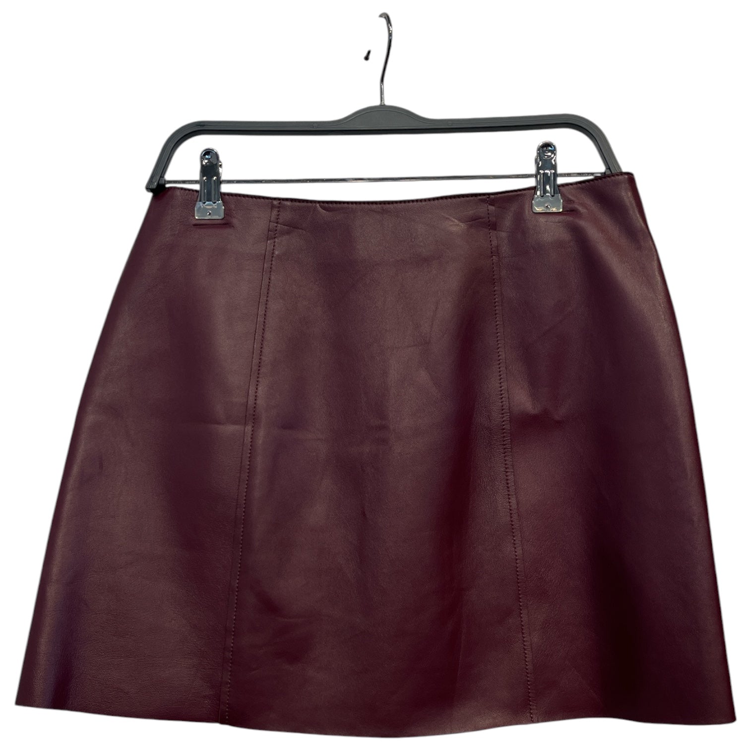 Alexander Wang/Skirt/10/Leather/RED/PLAIN LEATHER SKIRT view 2