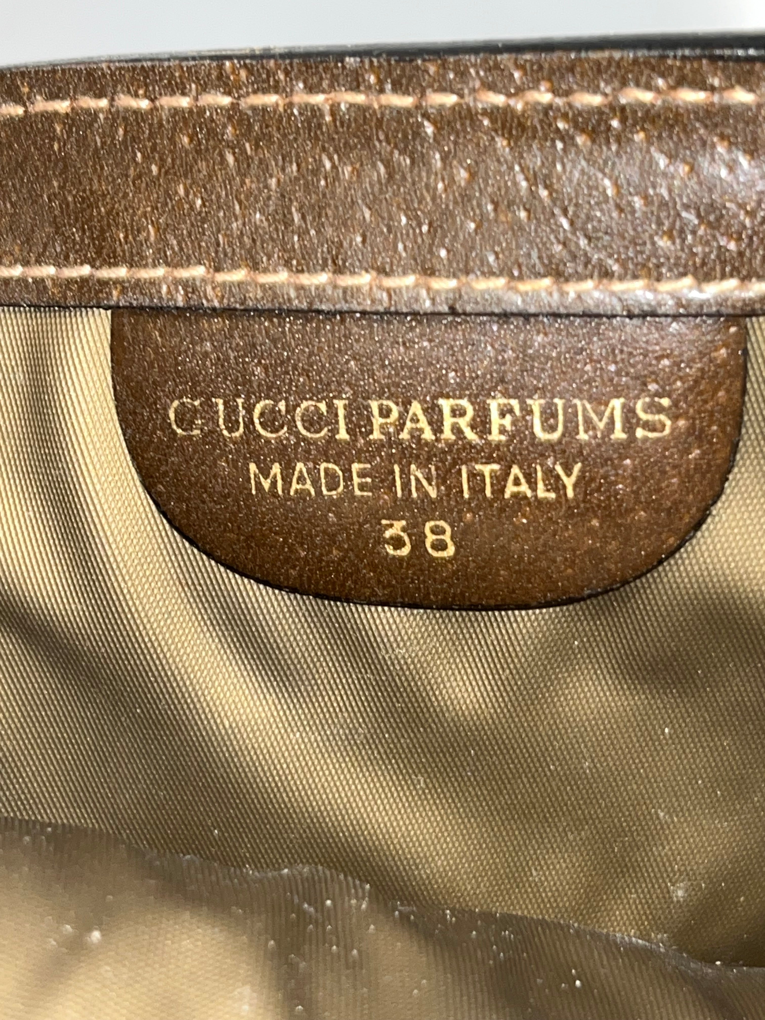 GUCCI/Clutch Bag/Monogram/Leather/BRW/38 vintage gg supreme ophidia view 3