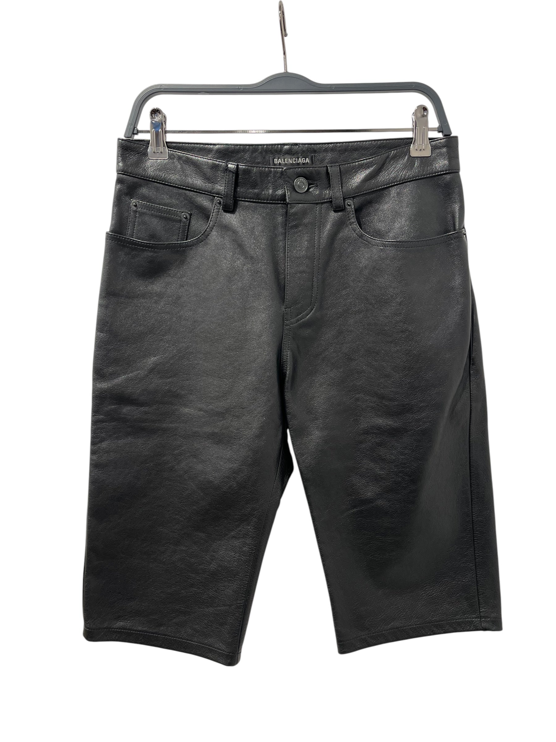 BALENCIAGA/Shorts/44/Leather/BLK/JP57 2023 00019 NWT view 1