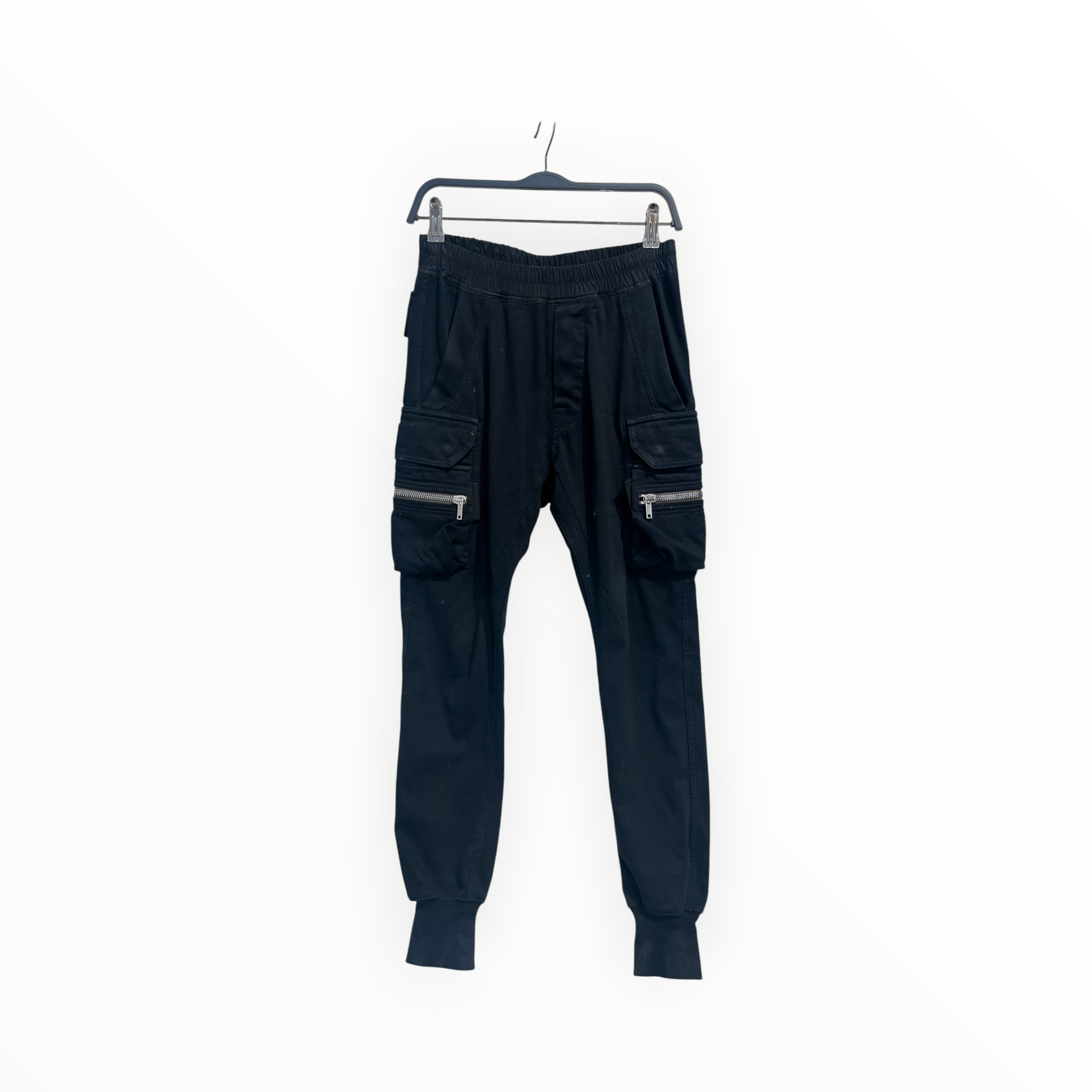 Rick Owens/Bottoms/46/Cotton/BLK/CARGO SWEATS view 1