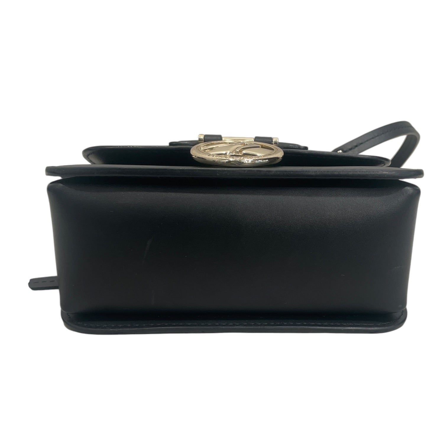 LONGCHAMP/Hand Bag/Leather/BLK/SMALLGLD HARDWARE CROSSBODY view 2