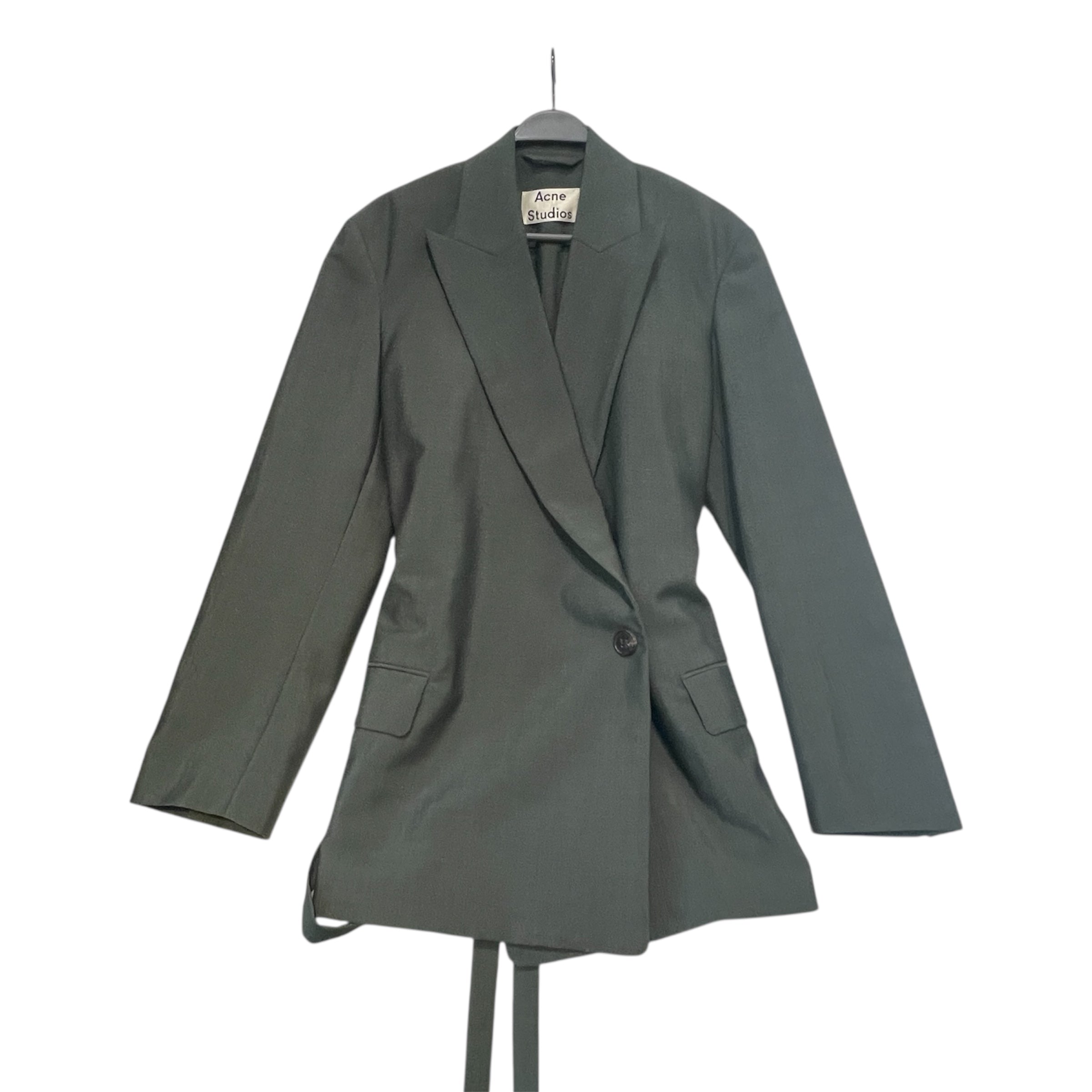 Acne Studios/Tailored Jkt/36/Wool/GRN/Notch Laple Blazer view 1