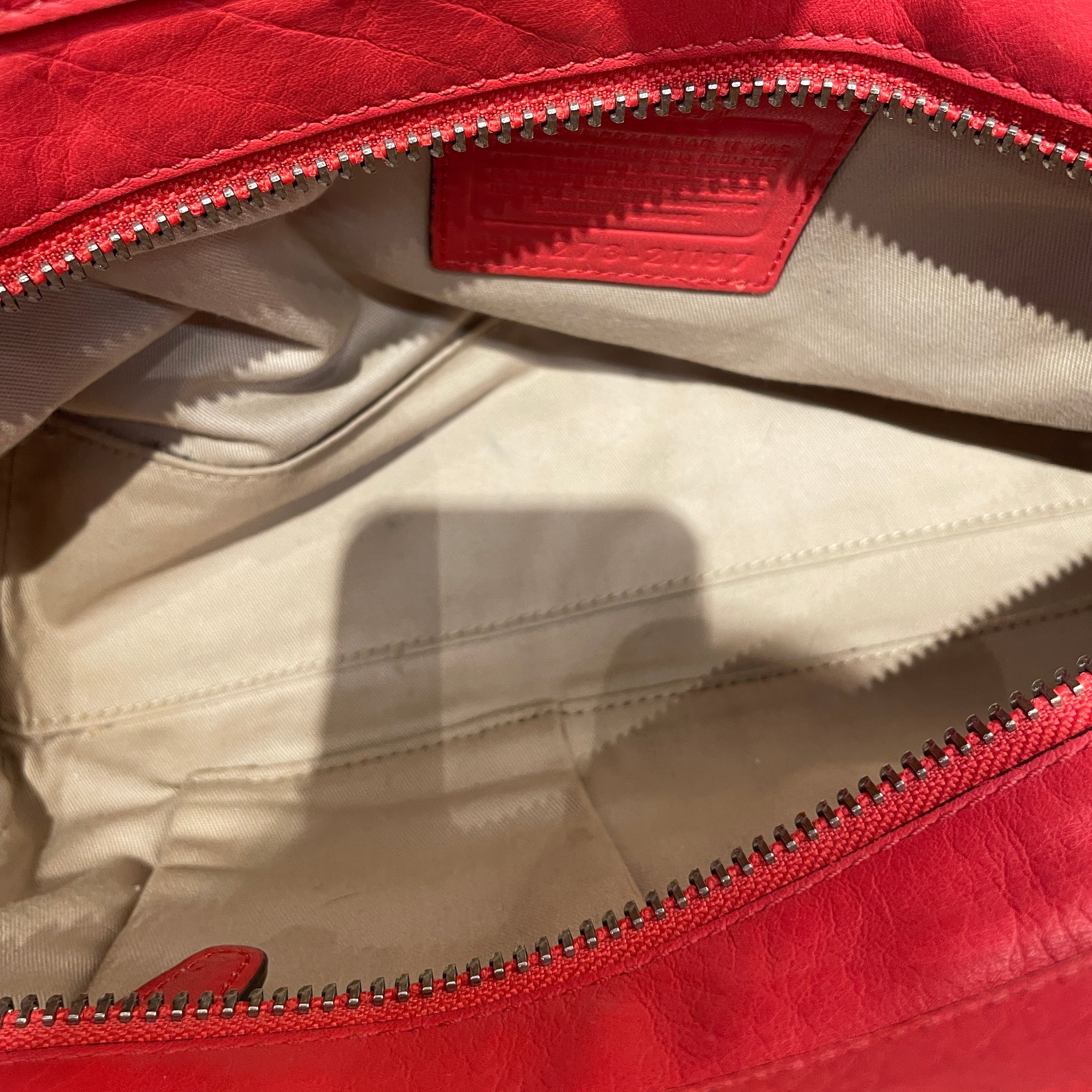 COACH/Bag/Leather/RED/double kisslock view 6