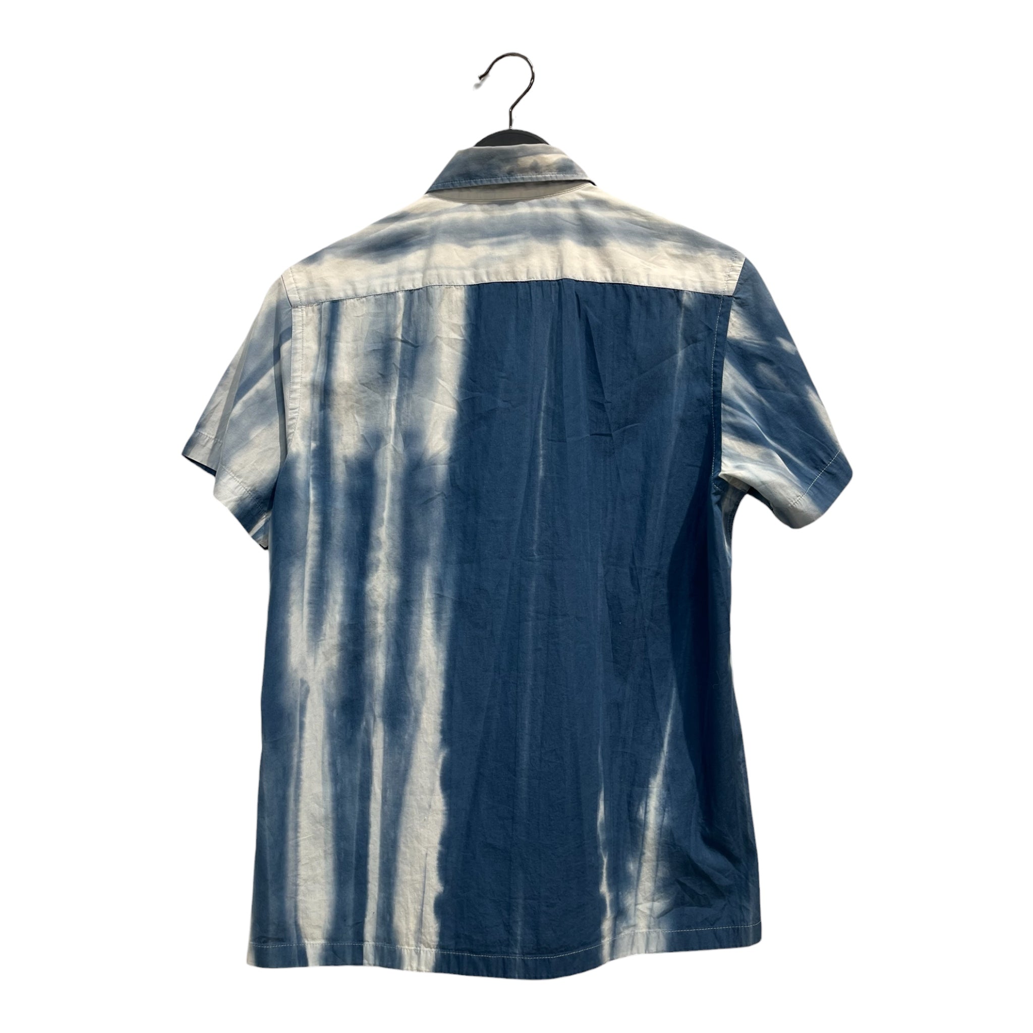 KENZO HOMME/Tops/M/Cotton/BLU/TIE-DYE BUTTON-UP ZIP view 3