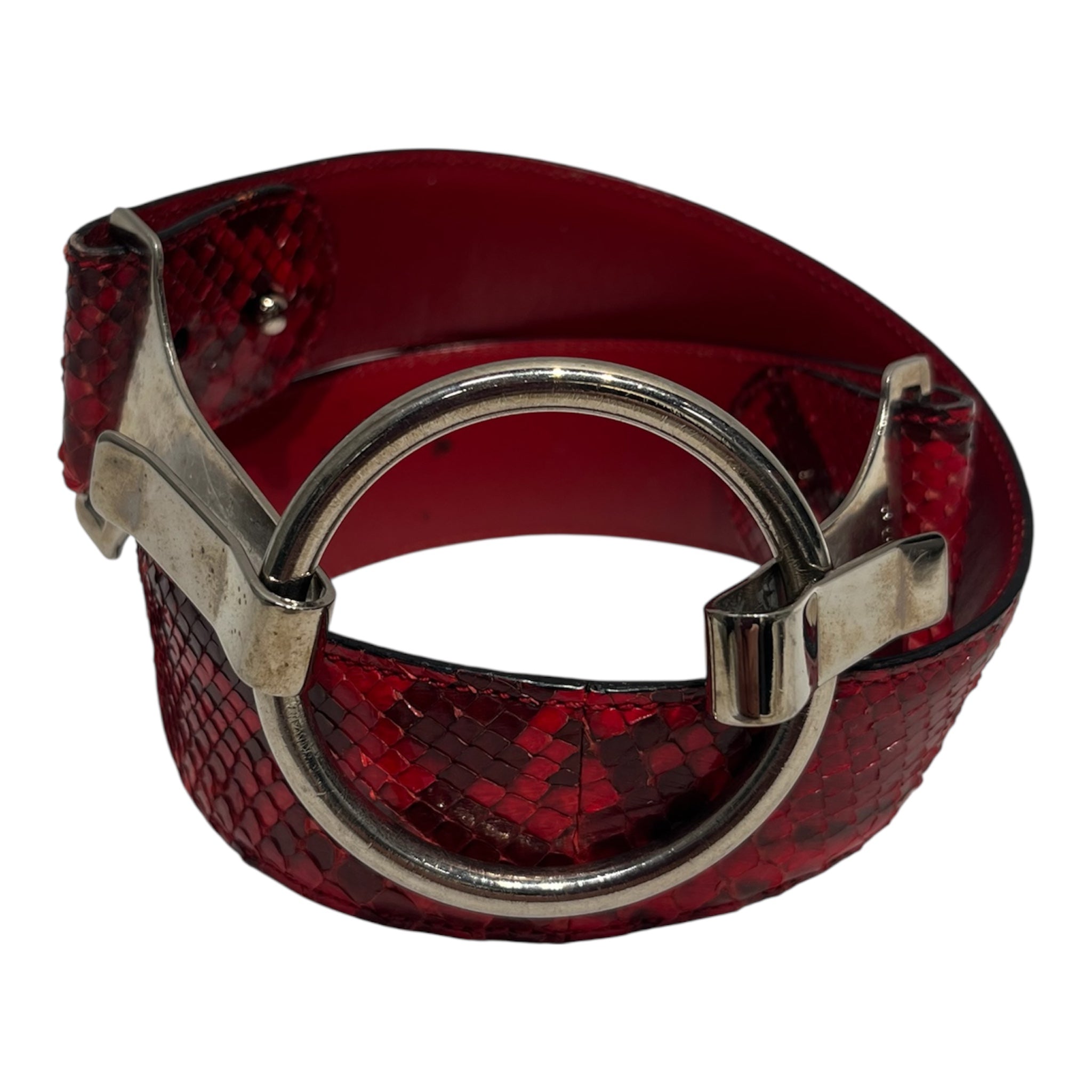 GUCCI/Belt/Animal Pattern/RED/ view 1