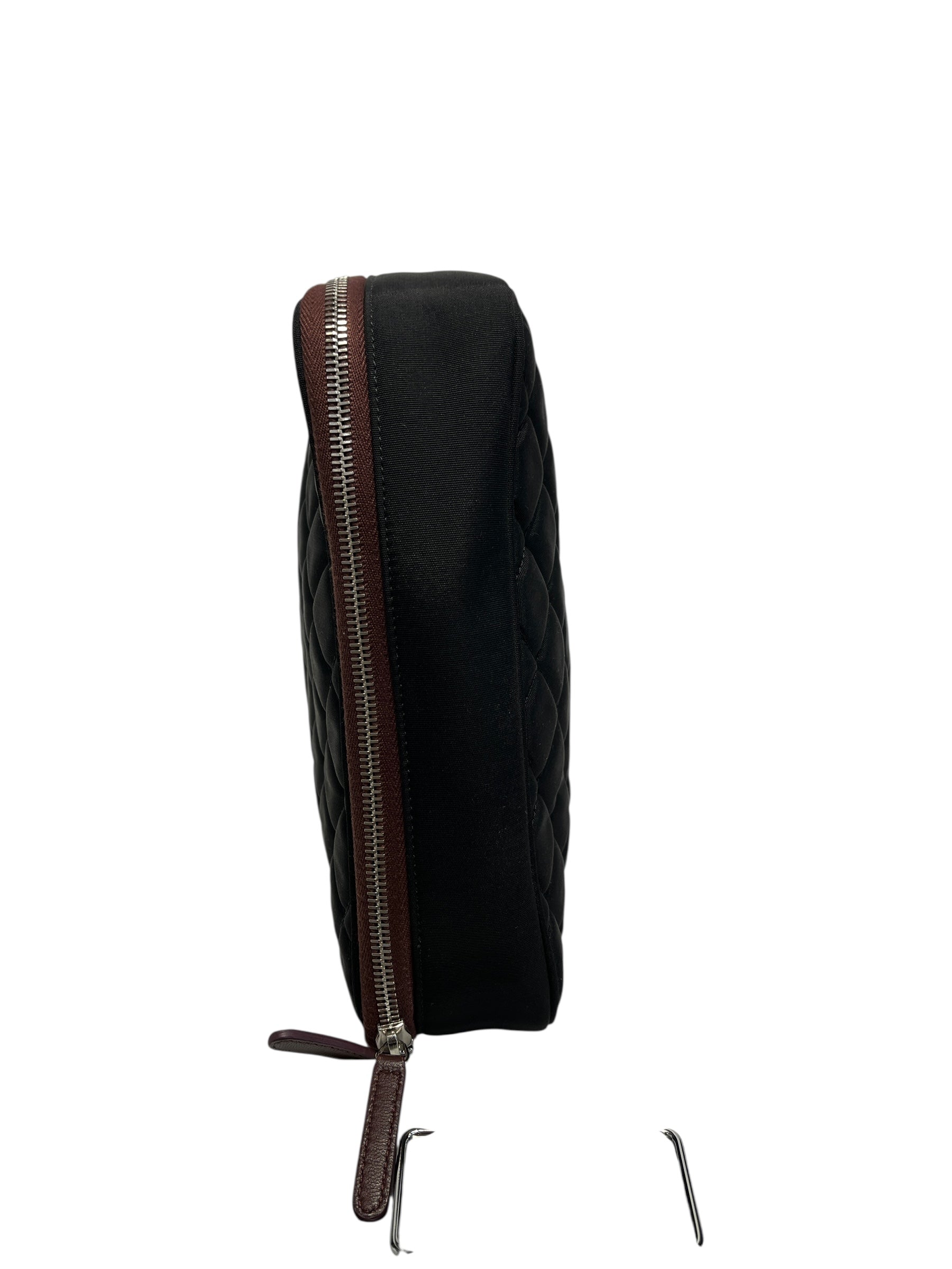 CHANEL/Briefcase/Cotton/BLK/quilted laptop case view 5