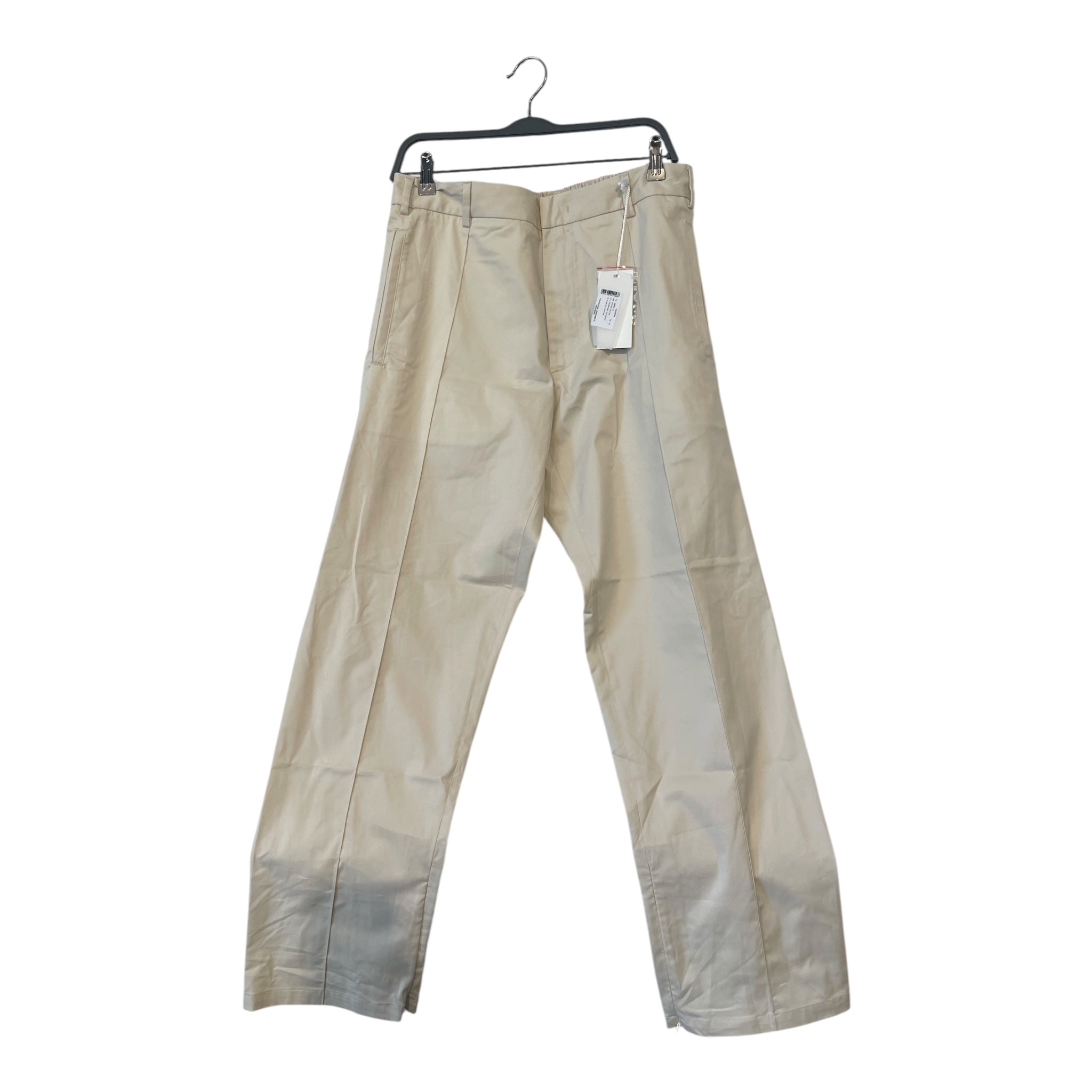 424(FourTwoFour)/Straight Pants/M/Cotton/CRM/PLEATED view 1
