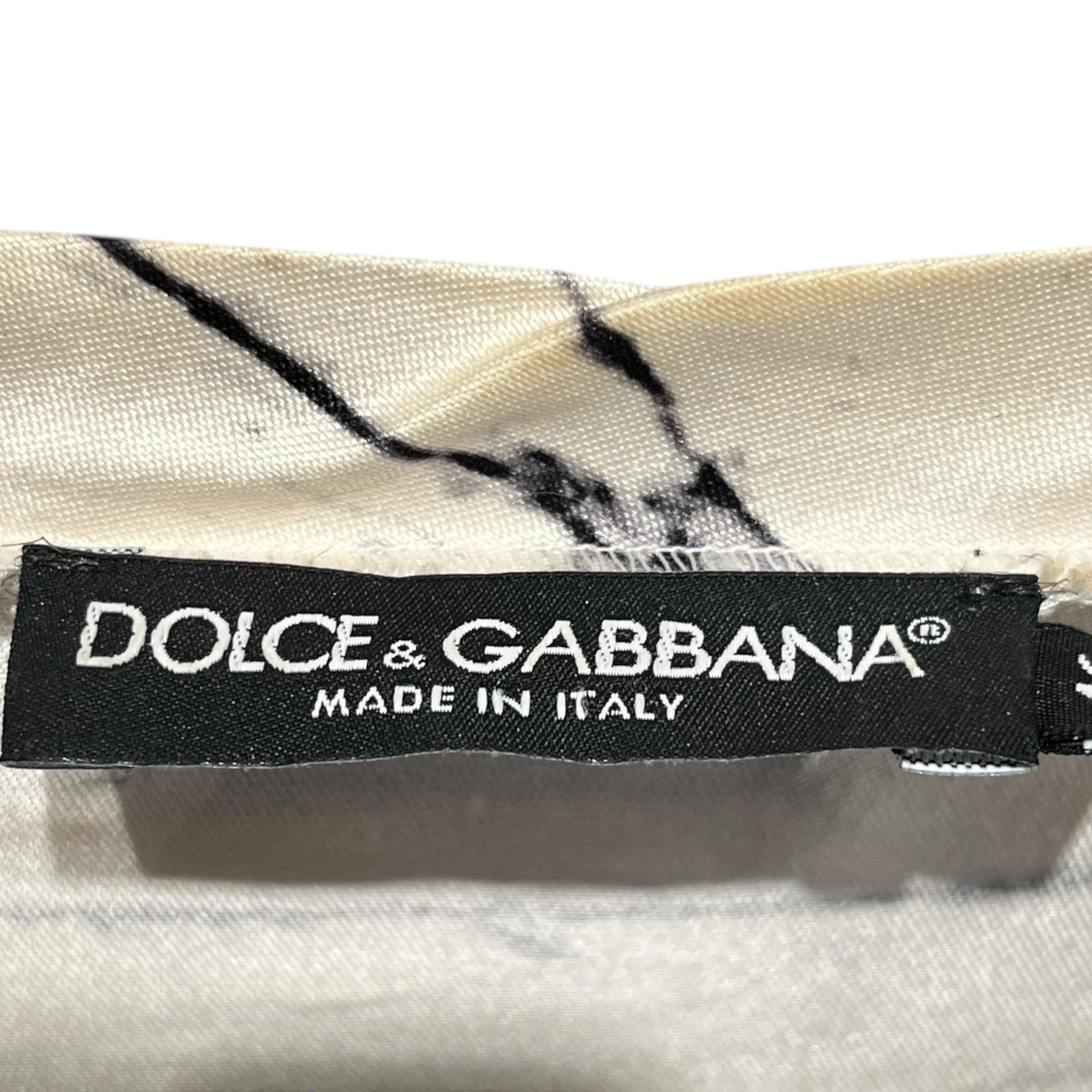 DOLCE&GABBANA/T-Shirt/46/Silk/WHT/All Over Print/BULL GRAPHIC view 3
