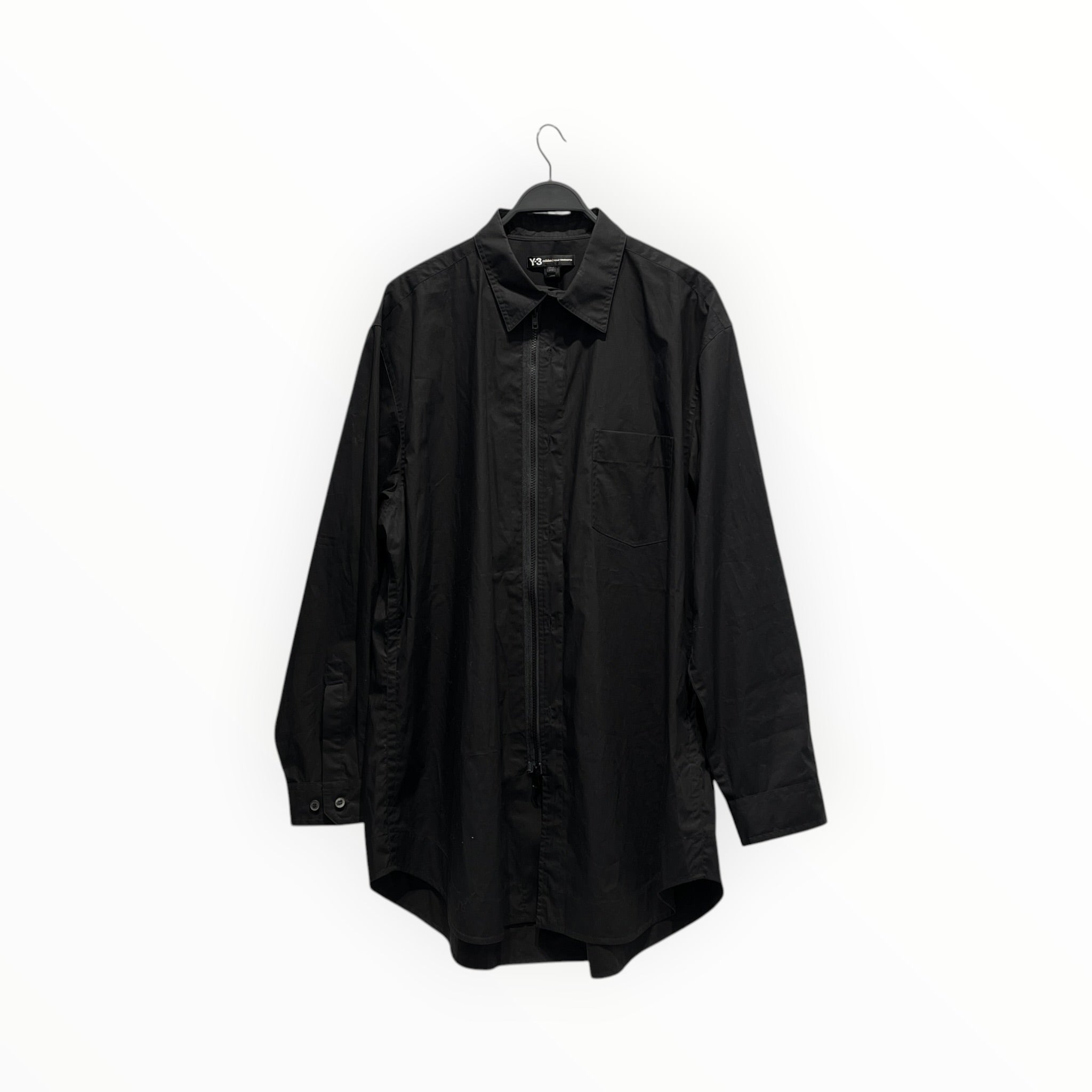 Y-3/LS Shirt/XXL/Cotton/BLK/UNIFORM DOUBLE ZIP BLOUSON view 1