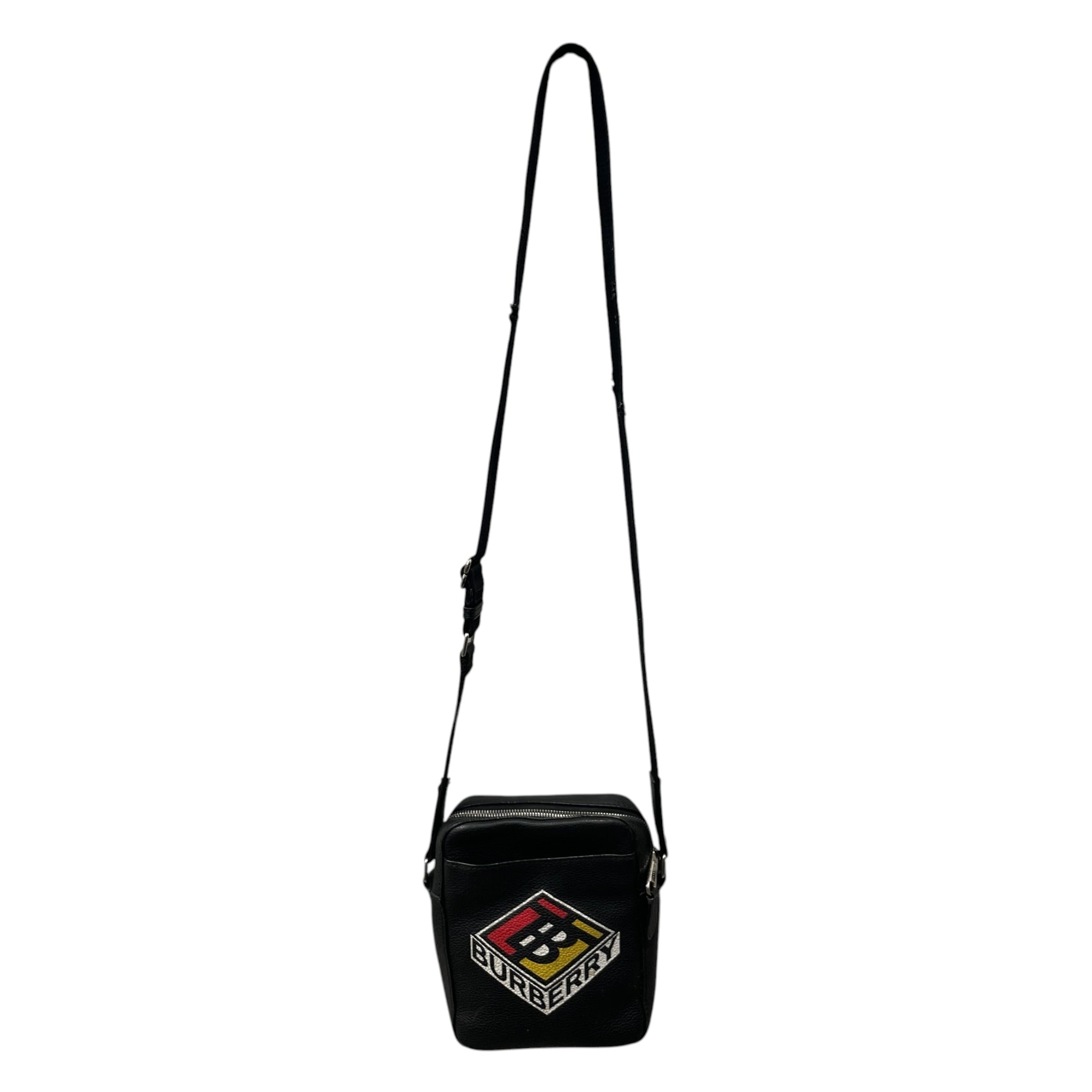 BURBERRY LONDON/Cross Body Bag/Graphic/Leather/BLK/ view 1