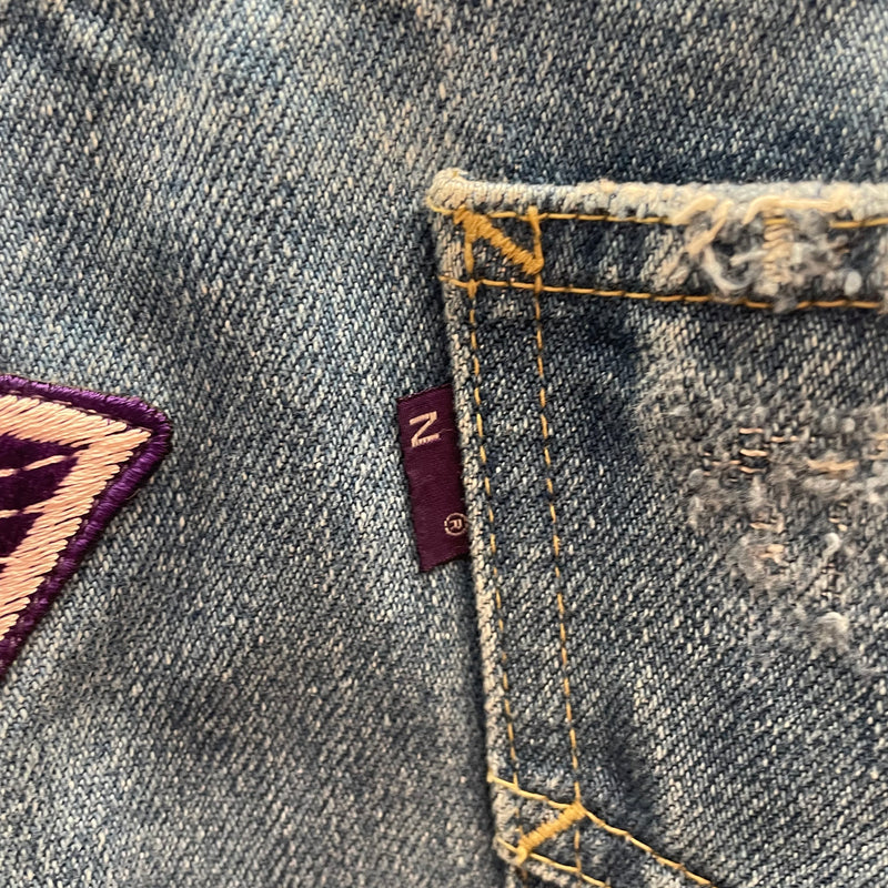 Needles/Straight Pants/XL/Cotton/IDG/logo embroidery/patchwork