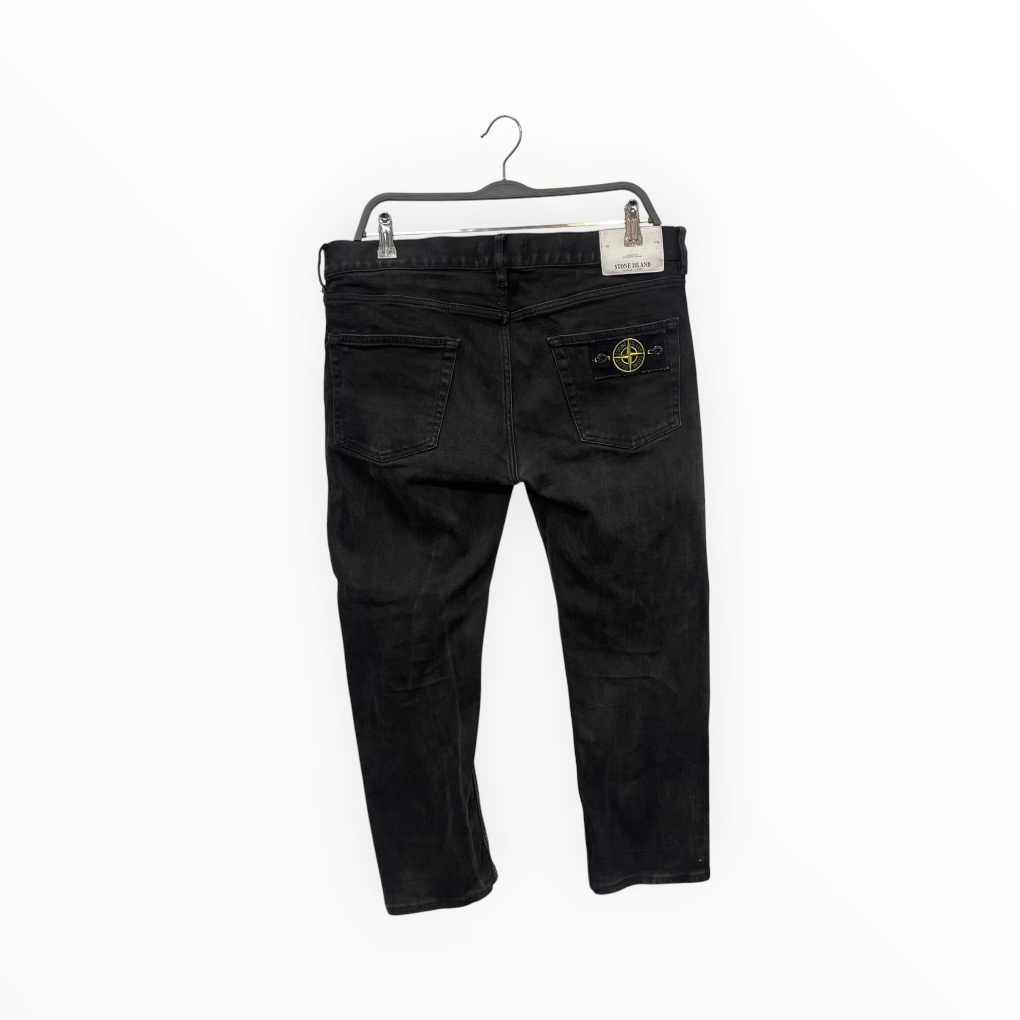 STONE ISLAND/Skinny Pants/34/Denim/BLK/PLAIN PATCH view 2