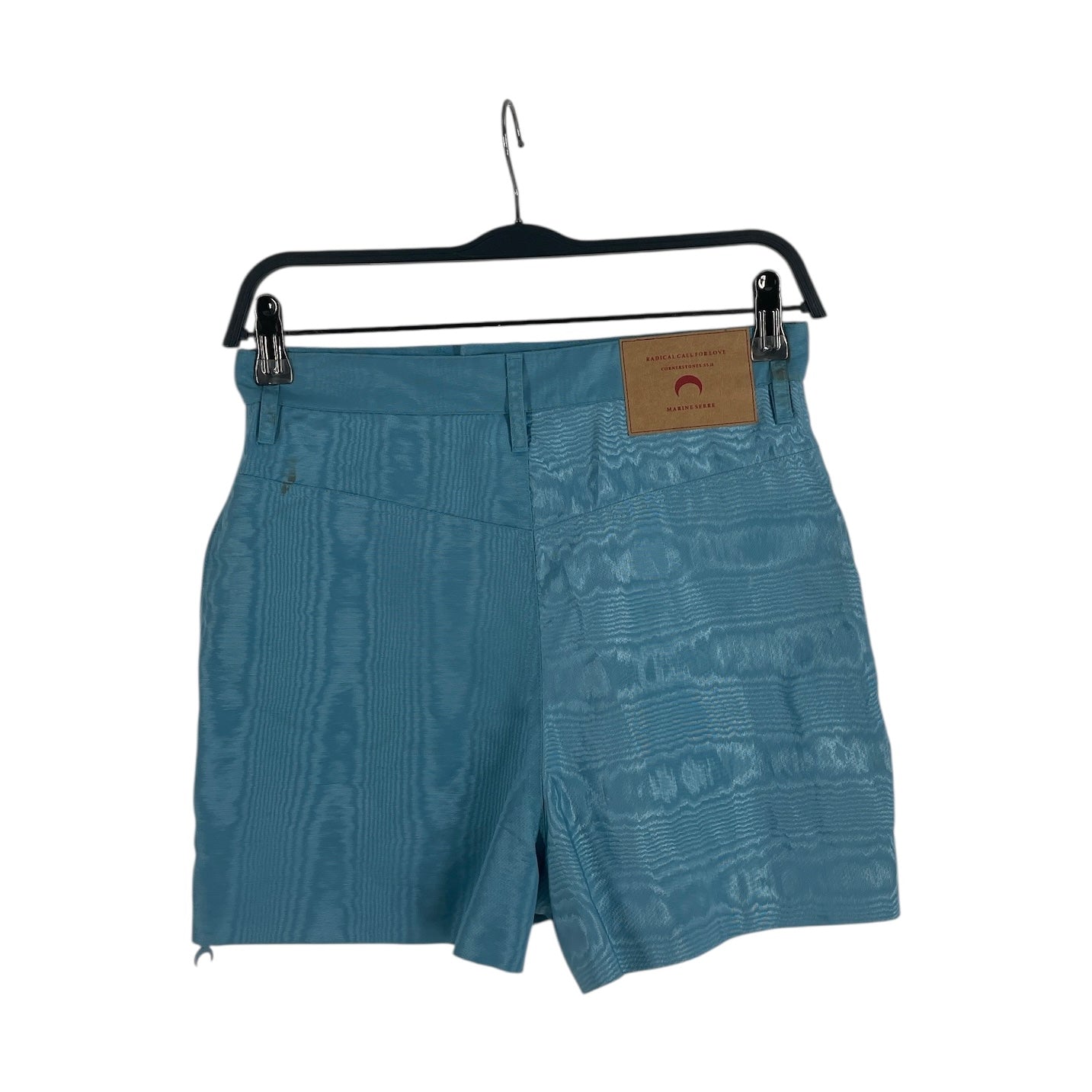MARINE SERRE/Shorts/M/Polyester/BLU/reflertive pattern shorts view 2