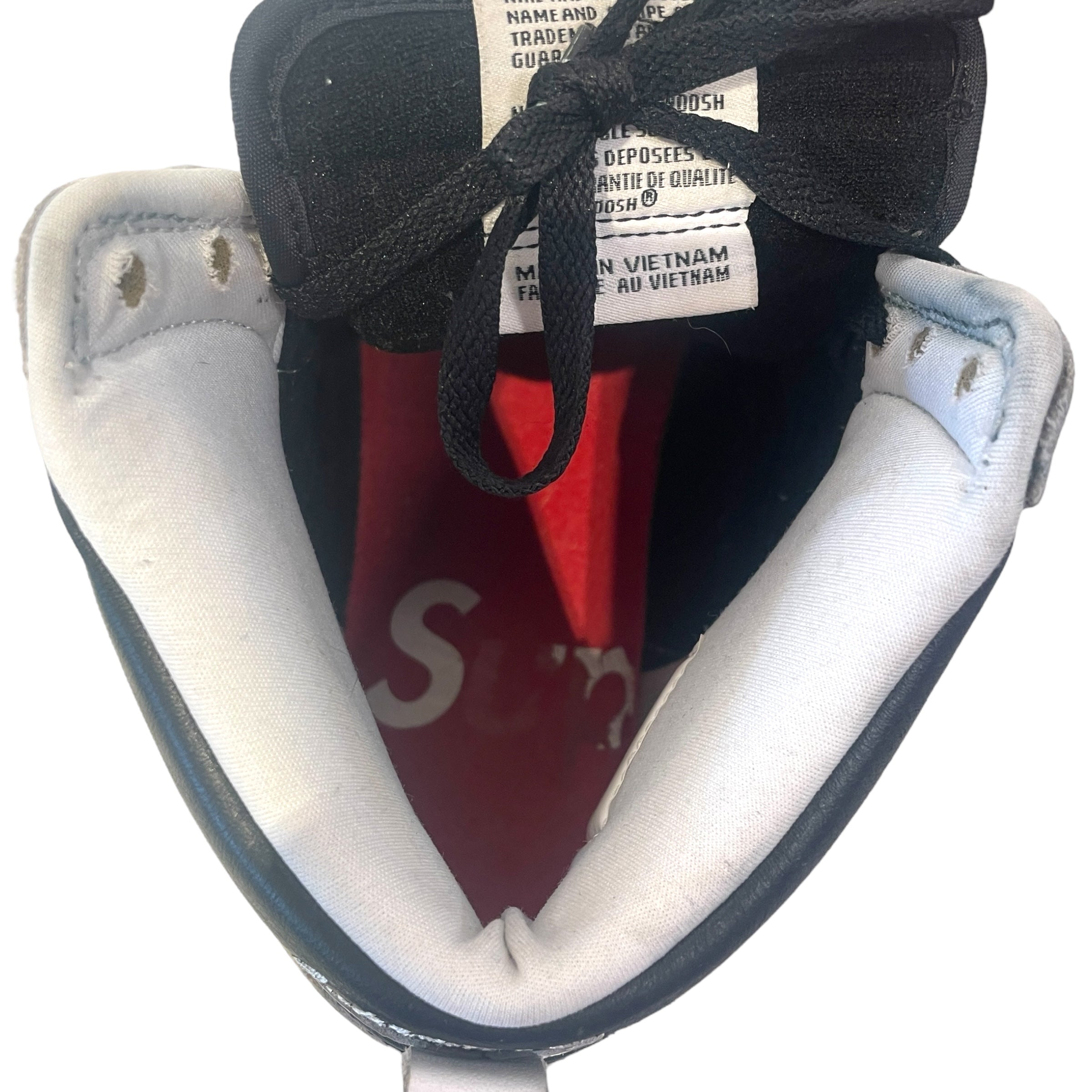 NIKE/Hi-Sneakers/US 10/Leather/WHT/supreme dunk view 3