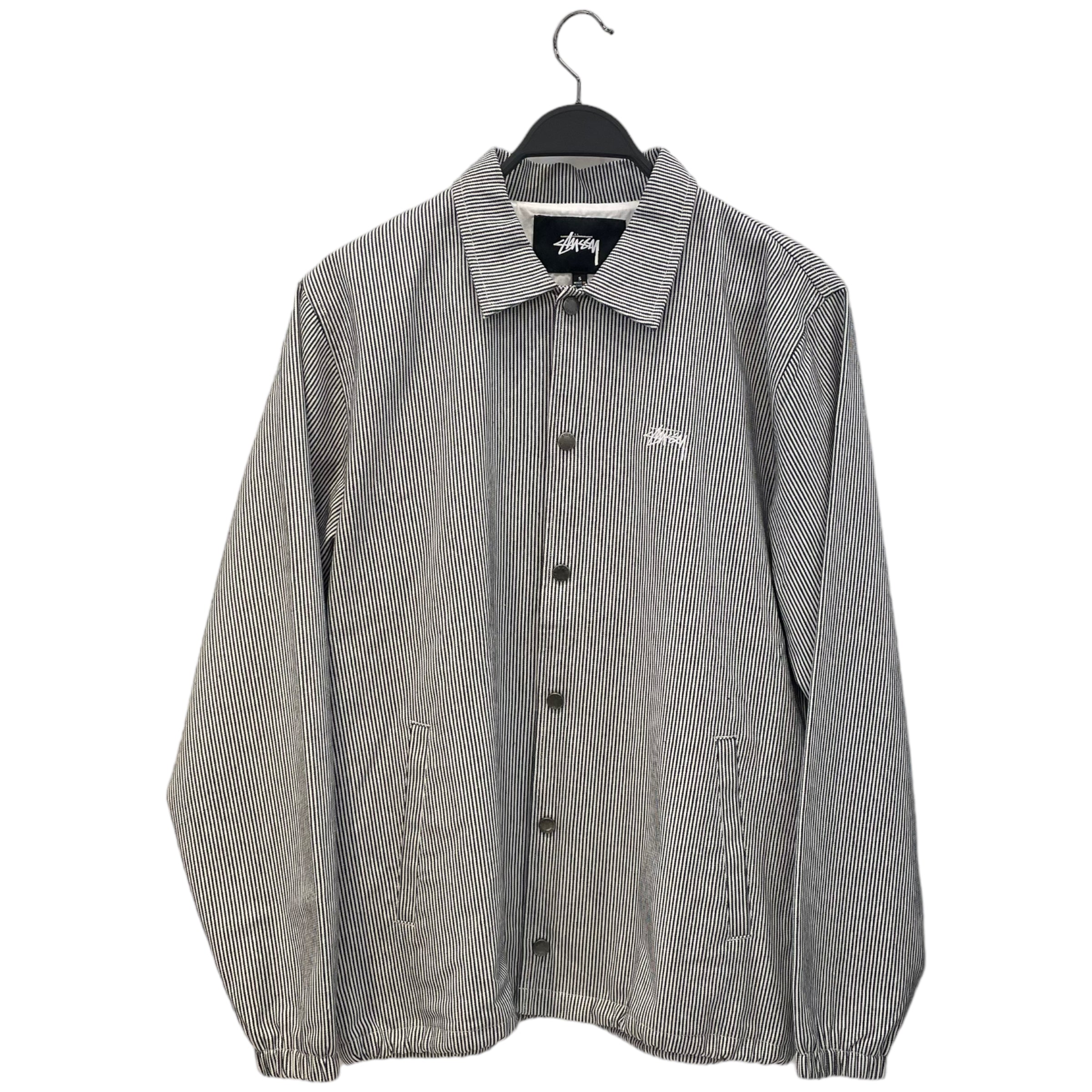 STUSSY/Jacket/S/Black/Cotton/Stripe/ view 3